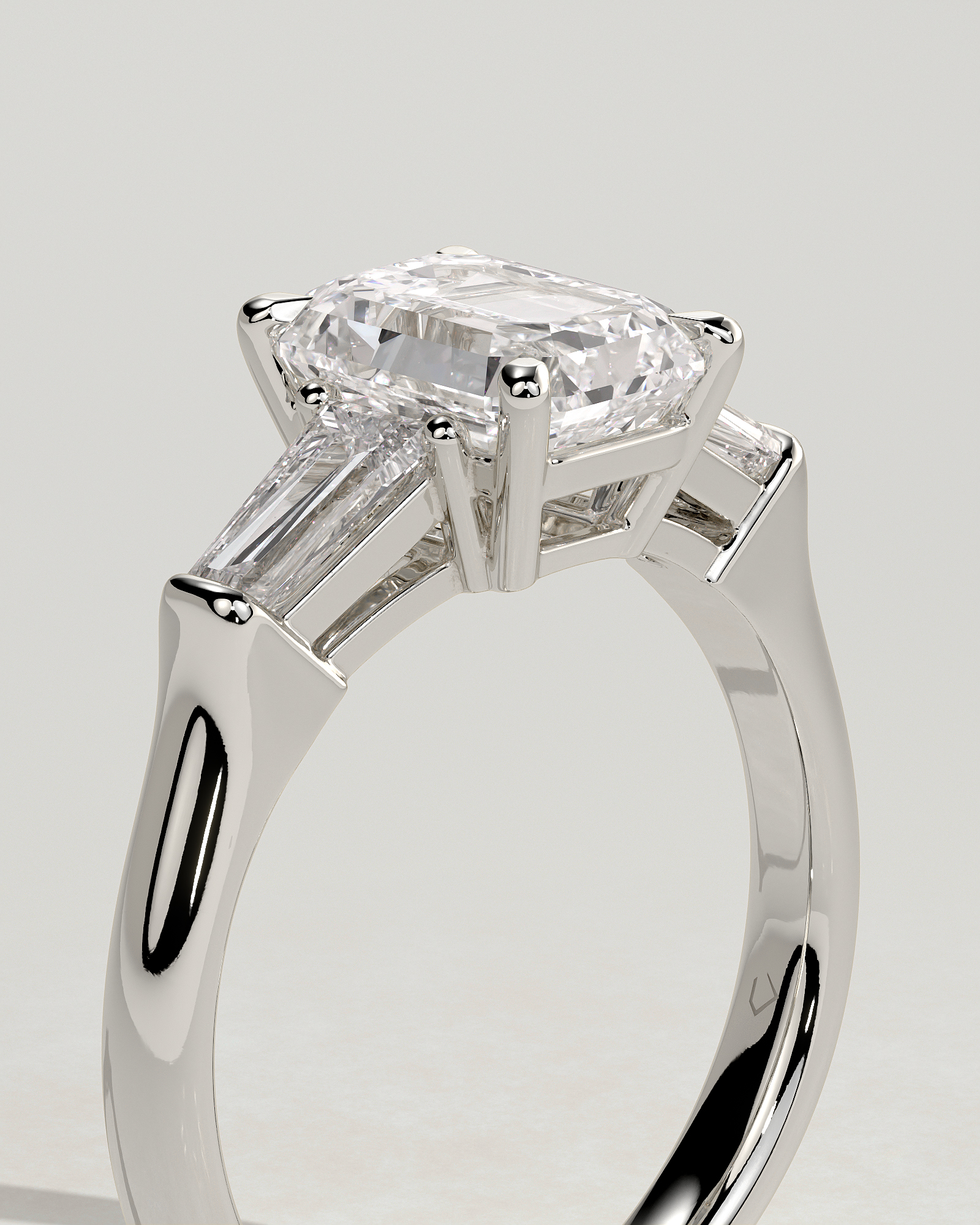 Bridget  Emerald Trilogy - 18k White Gold