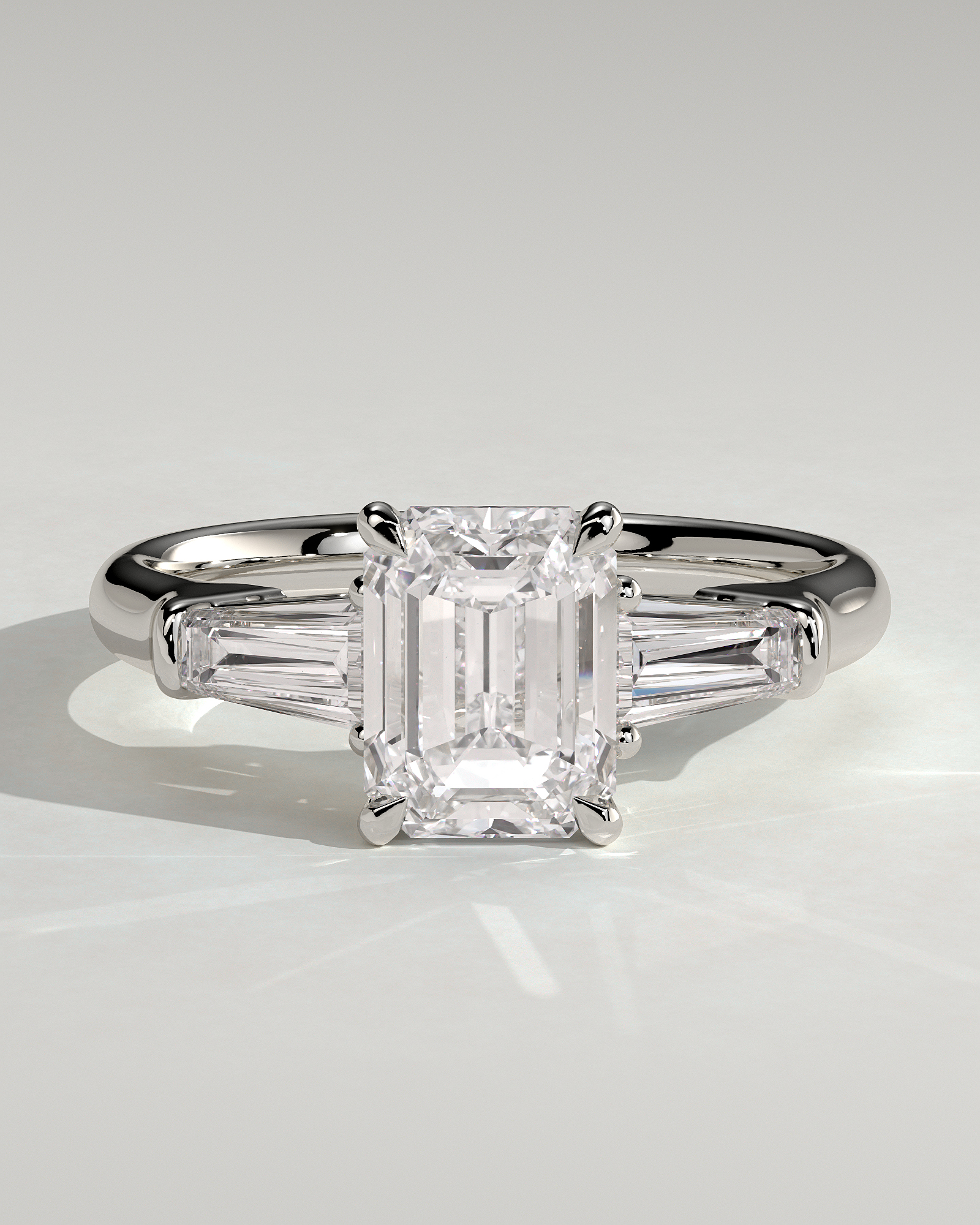 Bridget  Emerald Trilogy - 18k White Gold