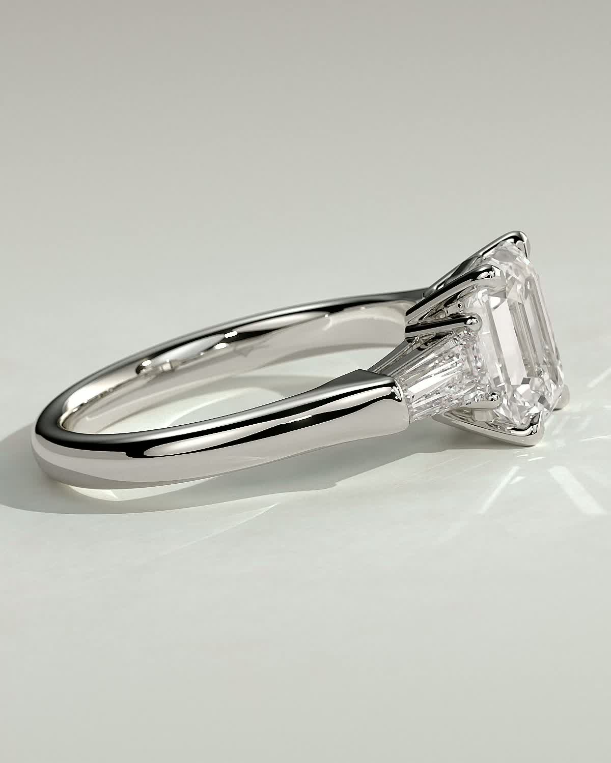 Bridget  Emerald Trilogy - 18k White Gold