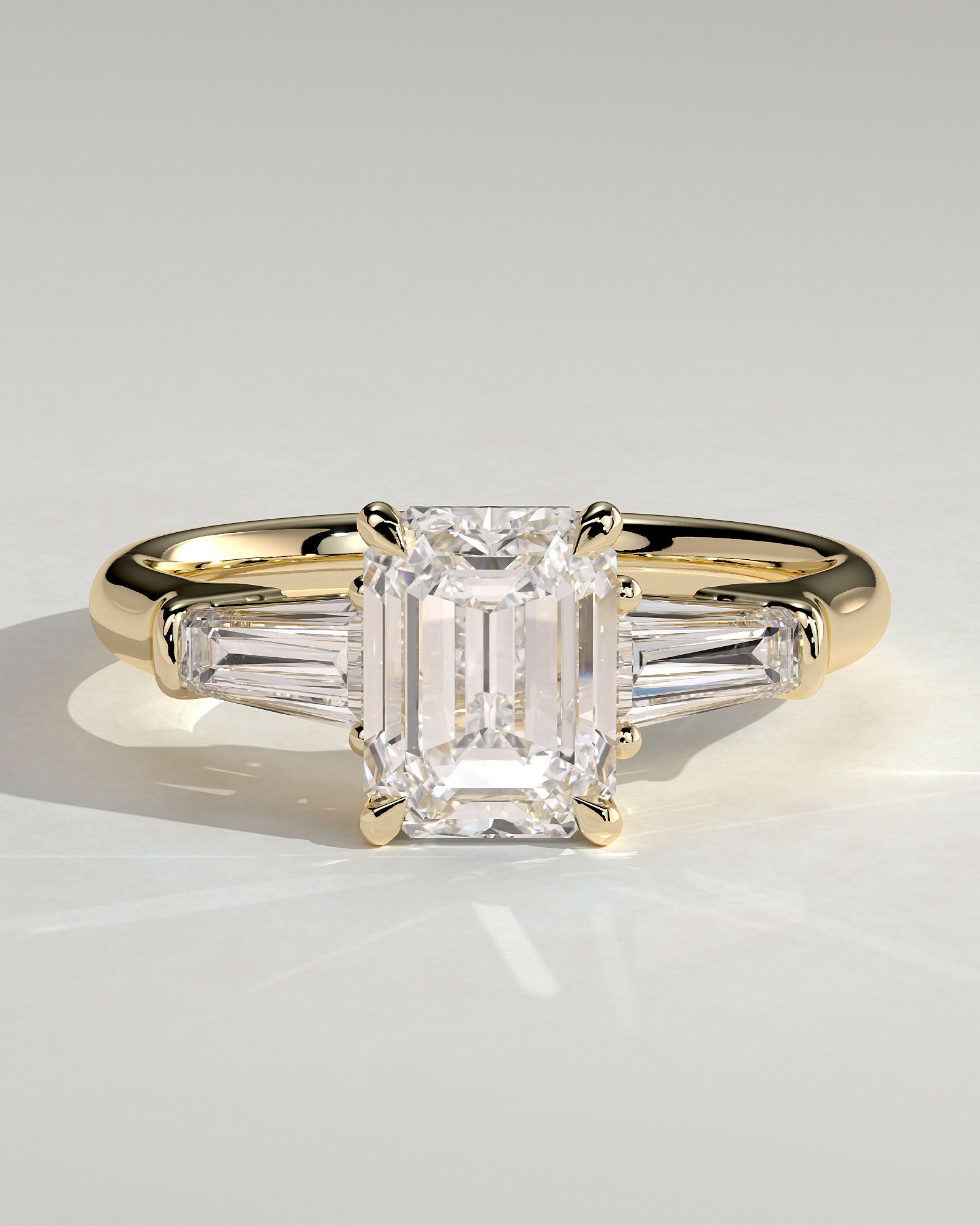 Bridget  Emerald Trilogy - 18k Yellow Gold