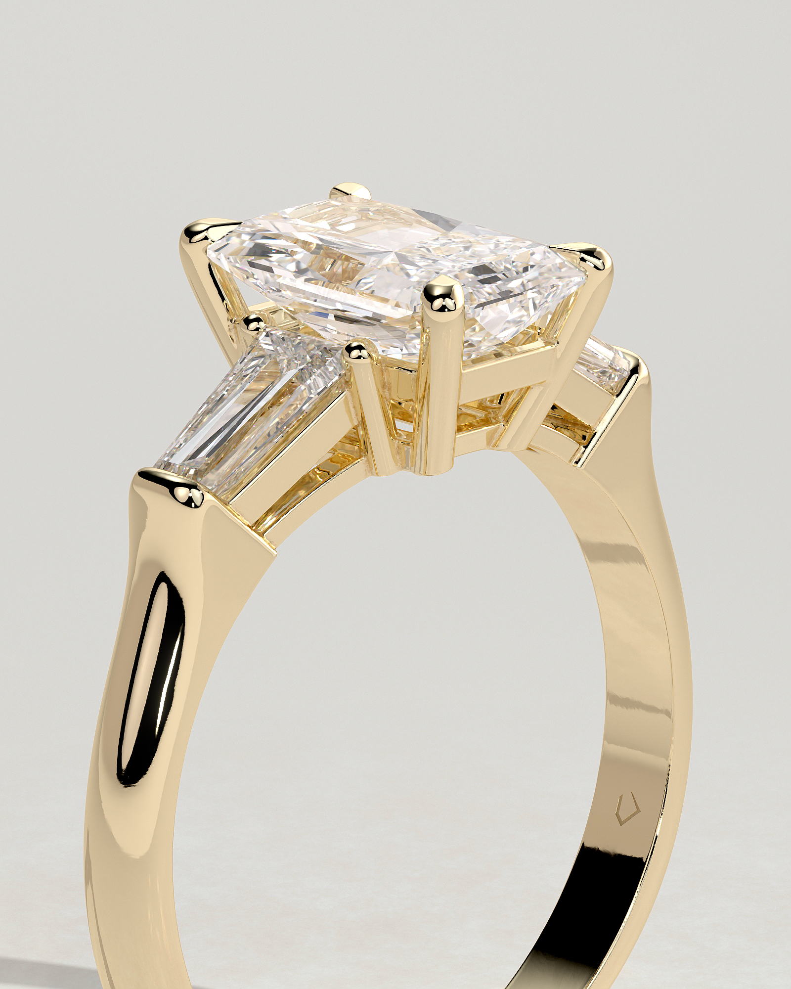 Bridget  Emerald Trilogy - 18k Yellow Gold
