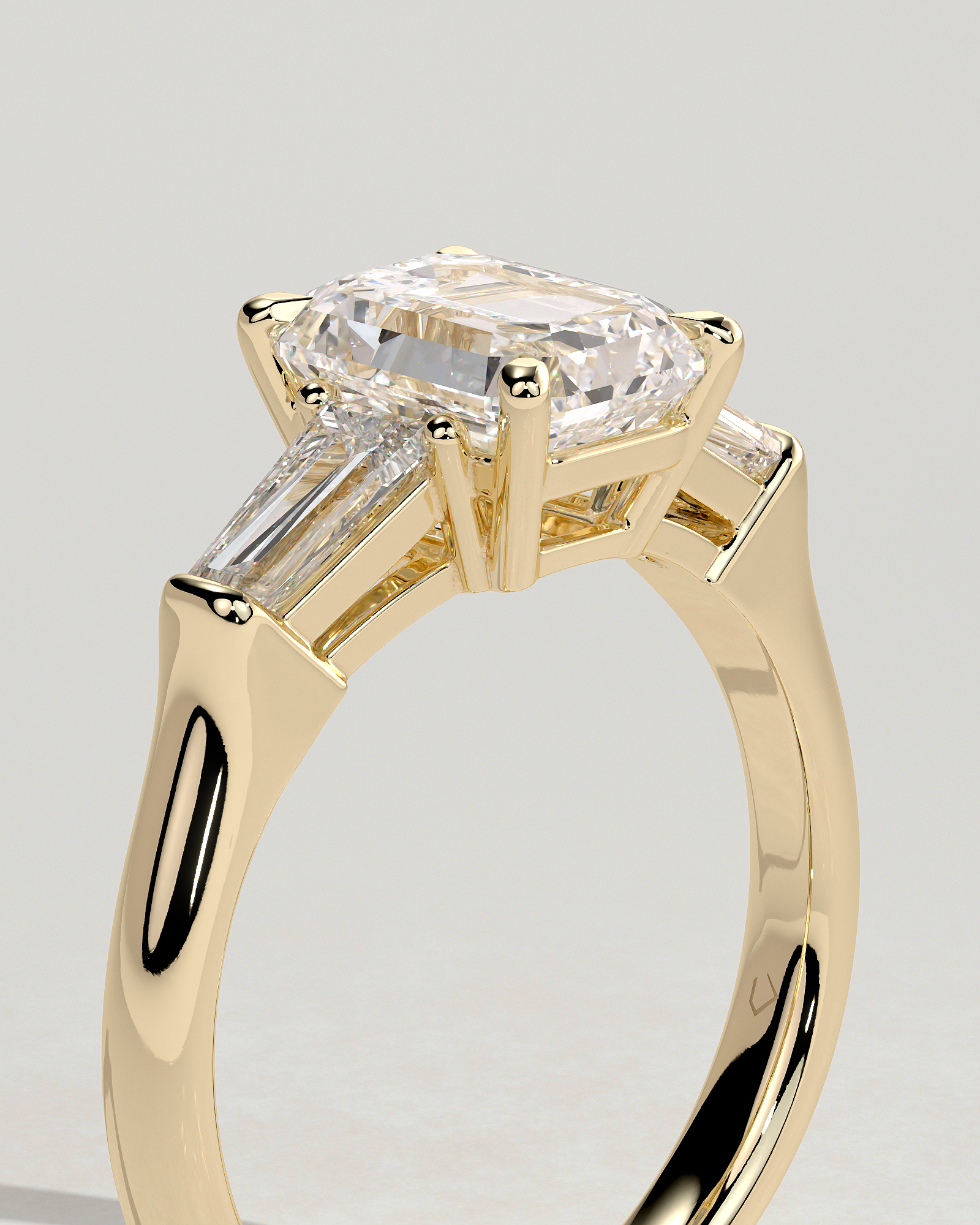 Bridget  Emerald Trilogy - 18k Yellow Gold