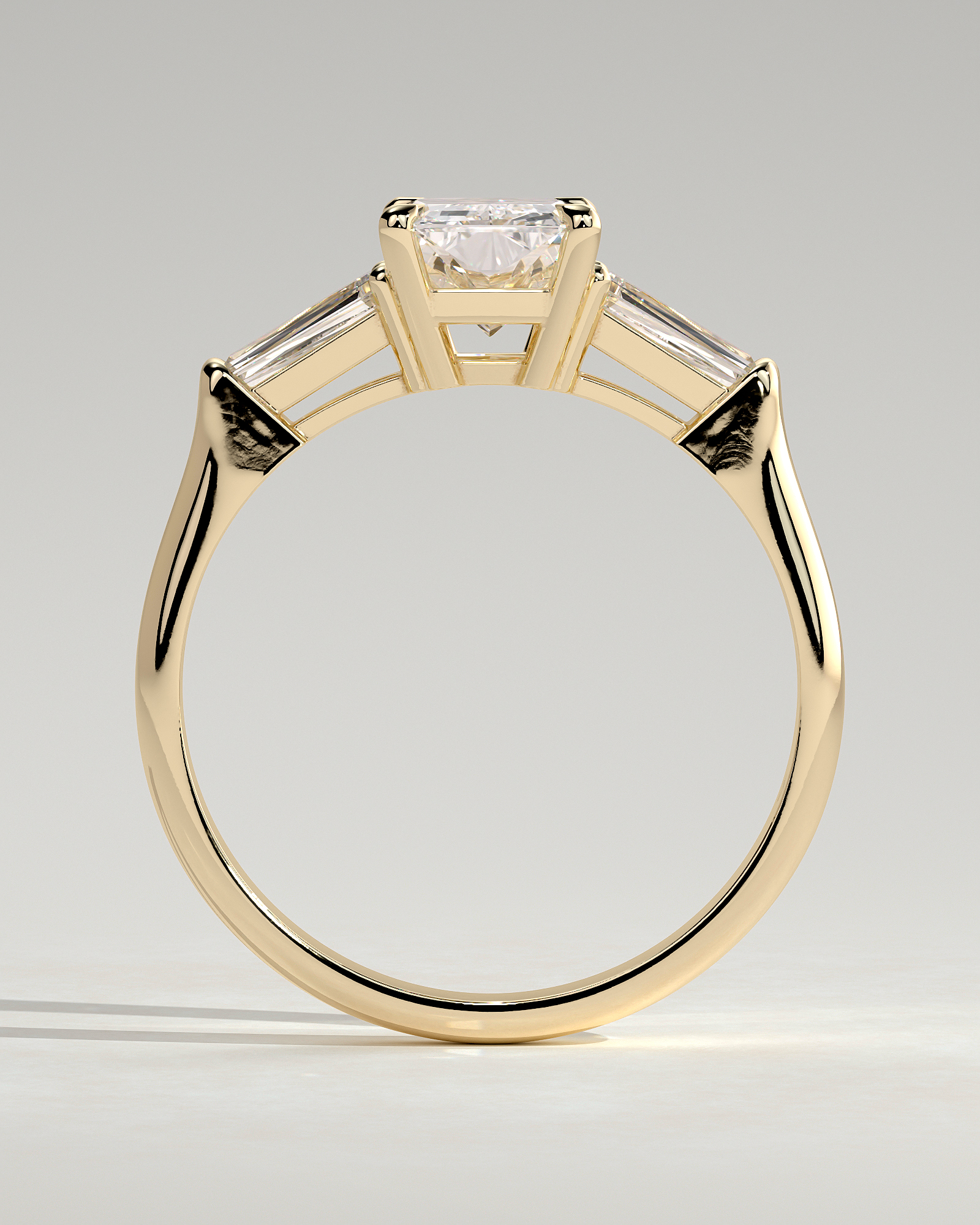 Bridget  Emerald Trilogy - 18k Yellow Gold