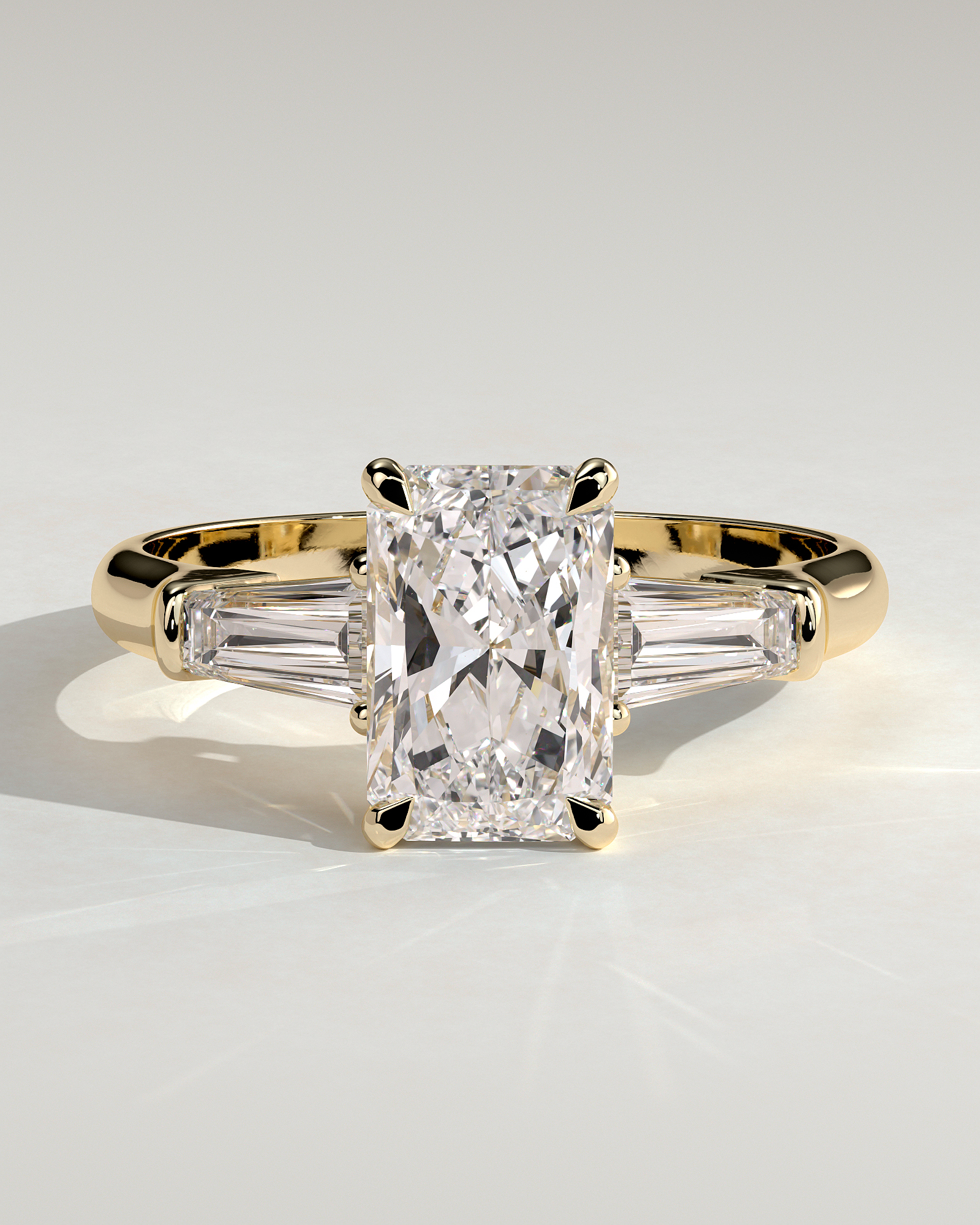 Bridget  Emerald Trilogy - 18k Yellow Gold