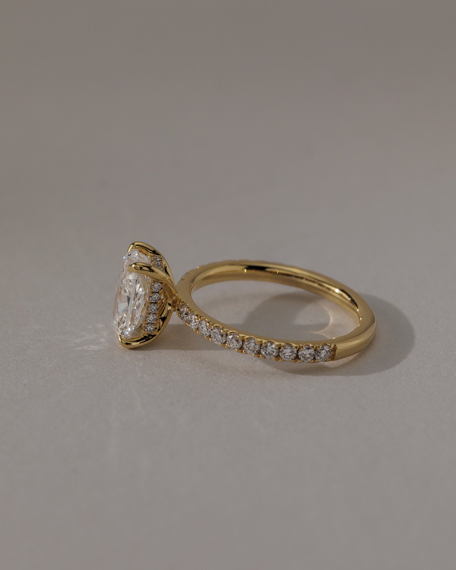 Camilla  Elongated Cushion Solitaire with Hidden Halo and Pav Lifestyle Image