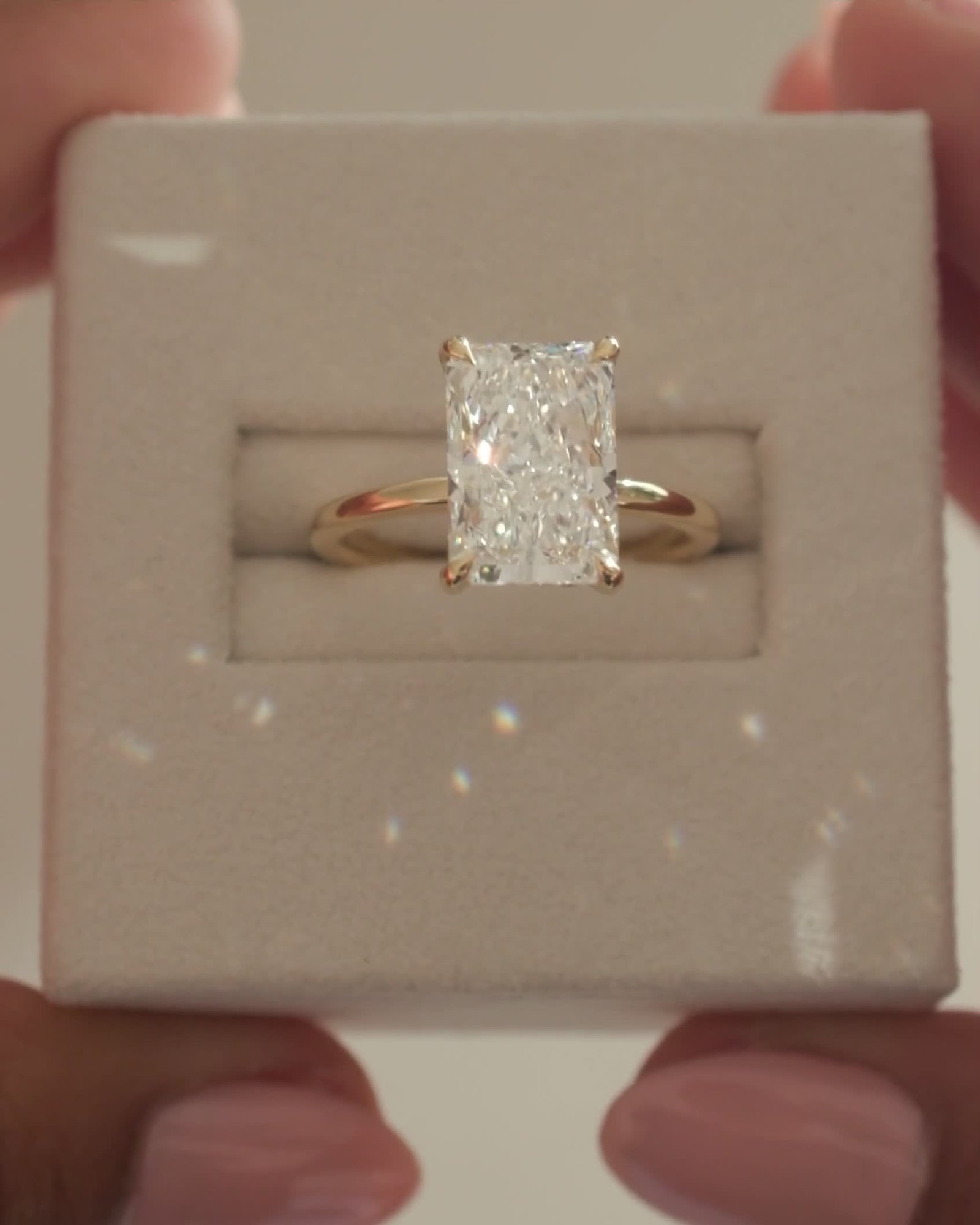 Carly  Radiant Solitaire Lifestyle Image