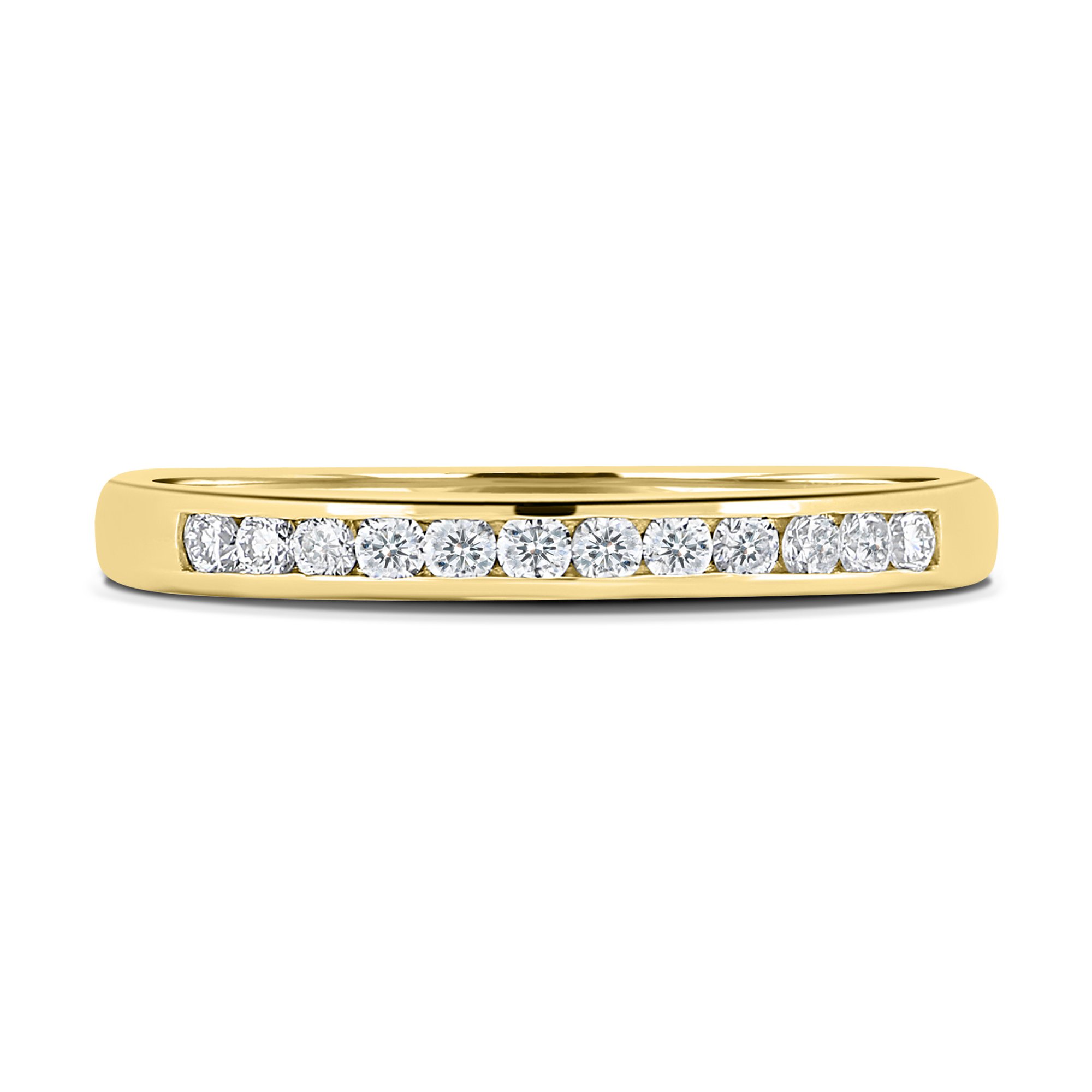 Christina  Channel Set Wedding Ring - 18k Yellow Gold
