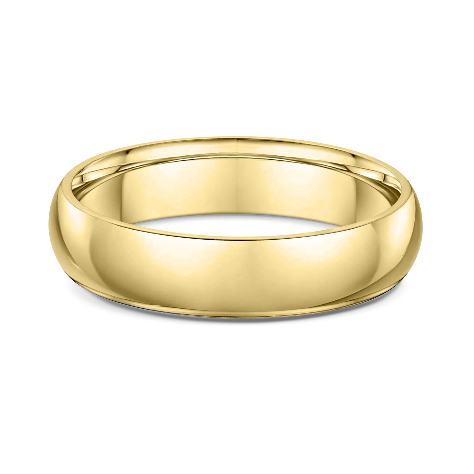 Classic Dome Mens Wedding Ring - 9k Yellow Gold
