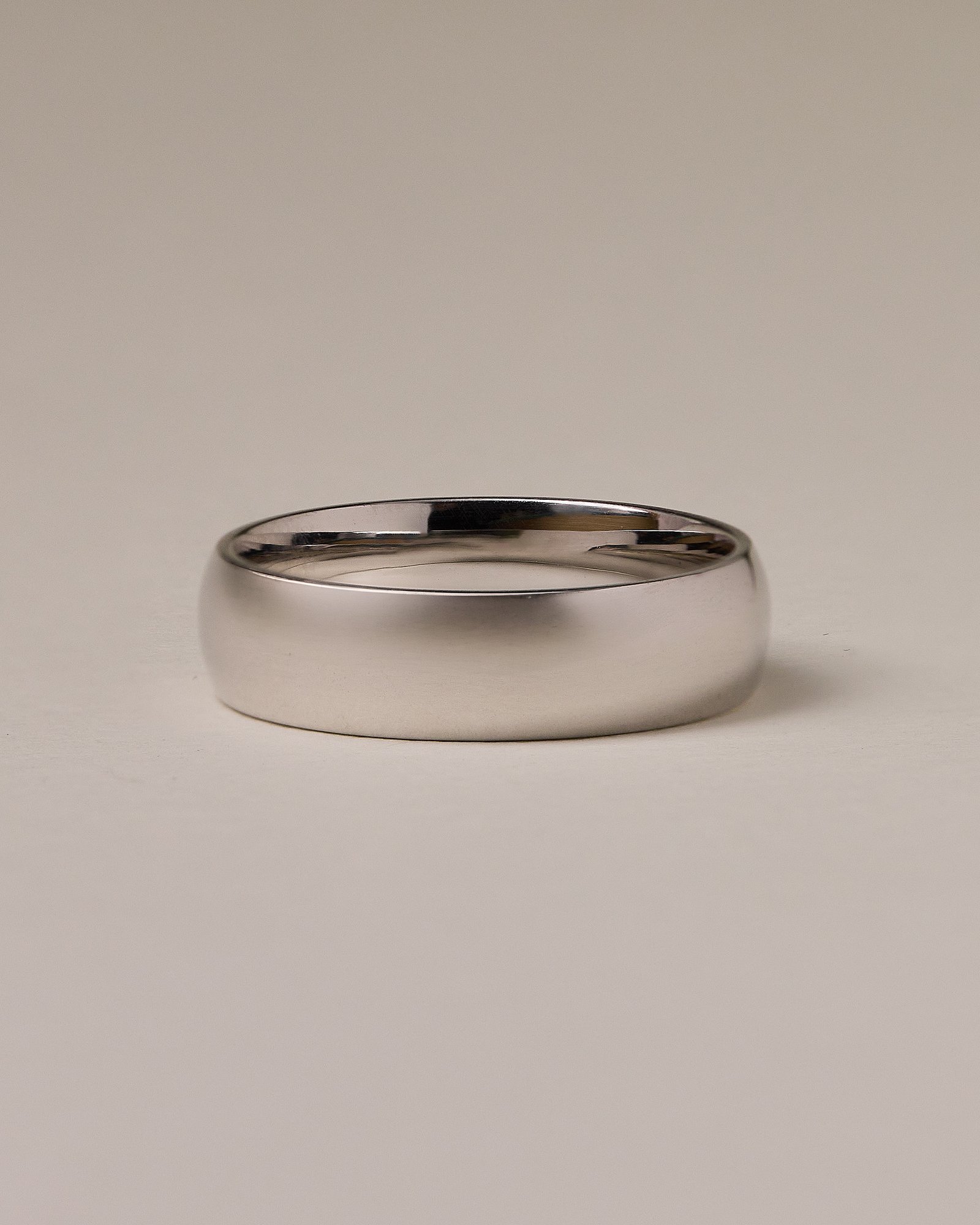 Classic Dome Mens Wedding Ring Lifestyle Image