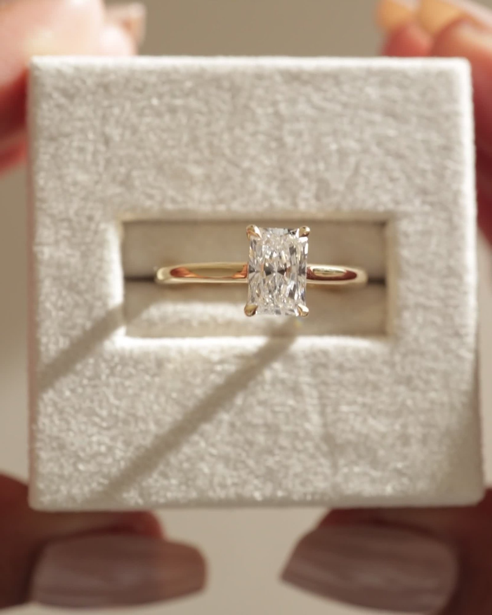 Dakota - Radiant Solitaire with Trellis Setting Lifestyle Image