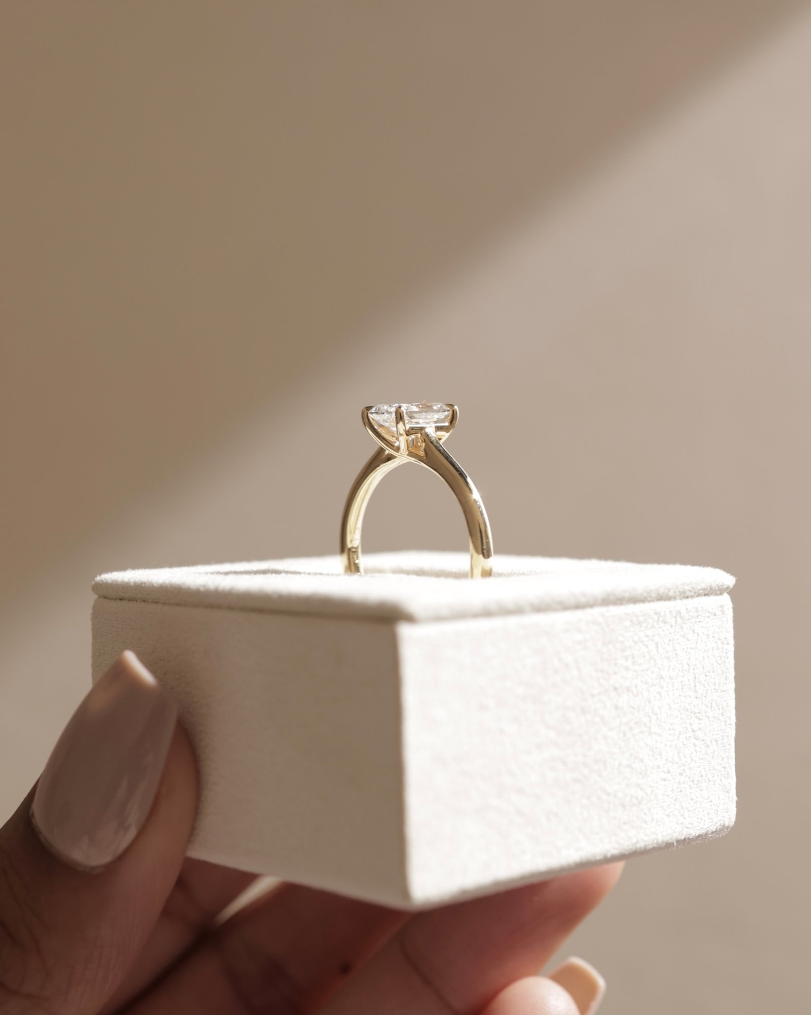 Dakota - Radiant Solitaire with Trellis Setting Lifestyle Image