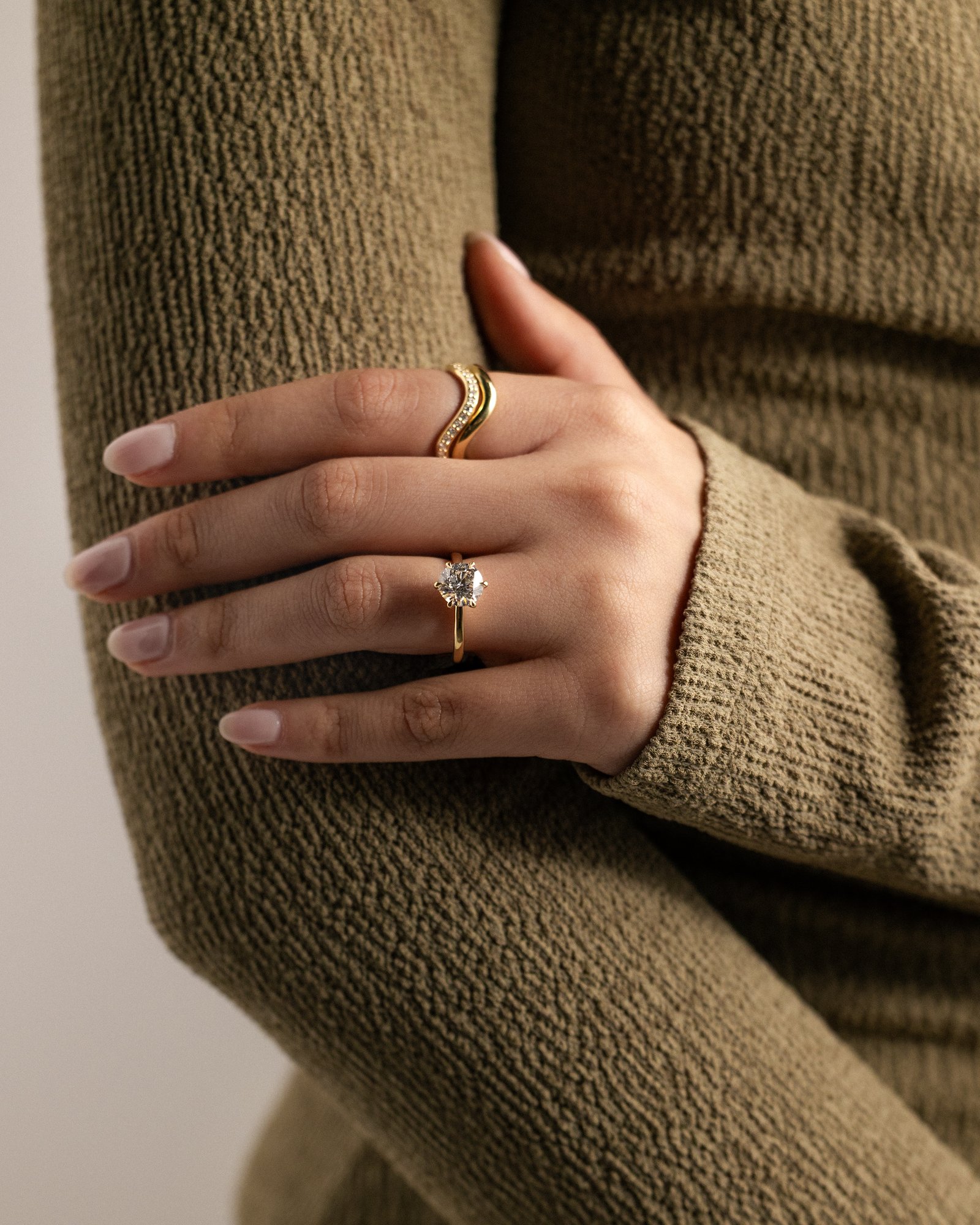 Daniela - Six Claw Solitaire Lifestyle Image