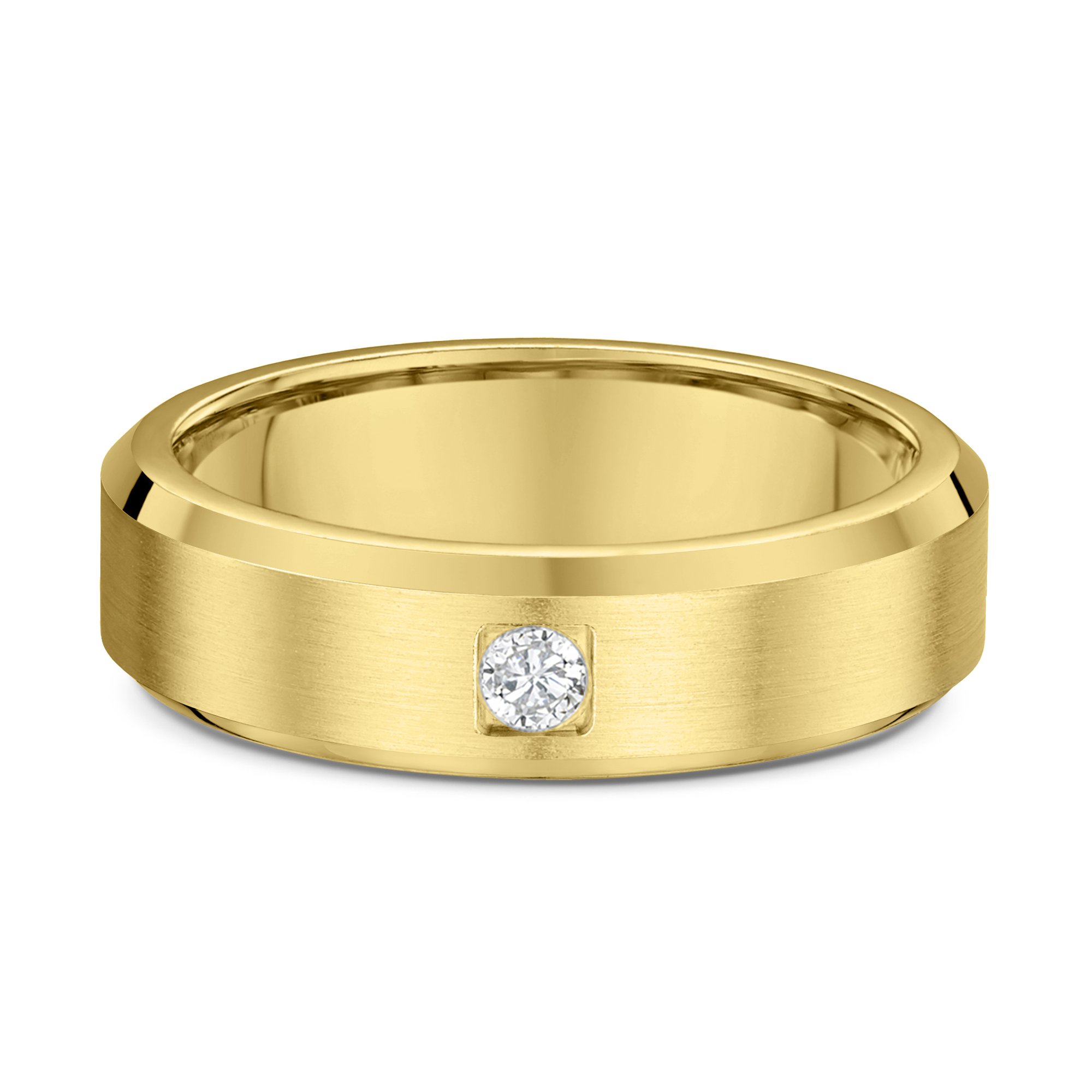 Dean Mens Wedding Ring - 9k Yellow Gold