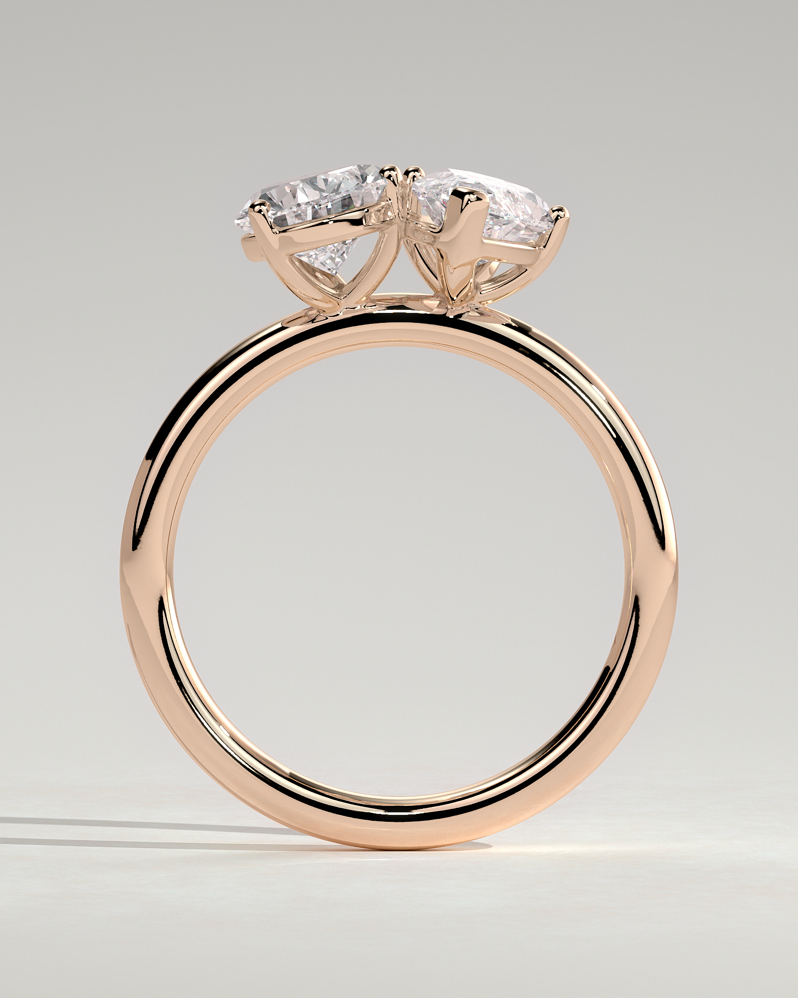 Dolly - Marquise and Pear Toi et Moi - 18k Rose Gold