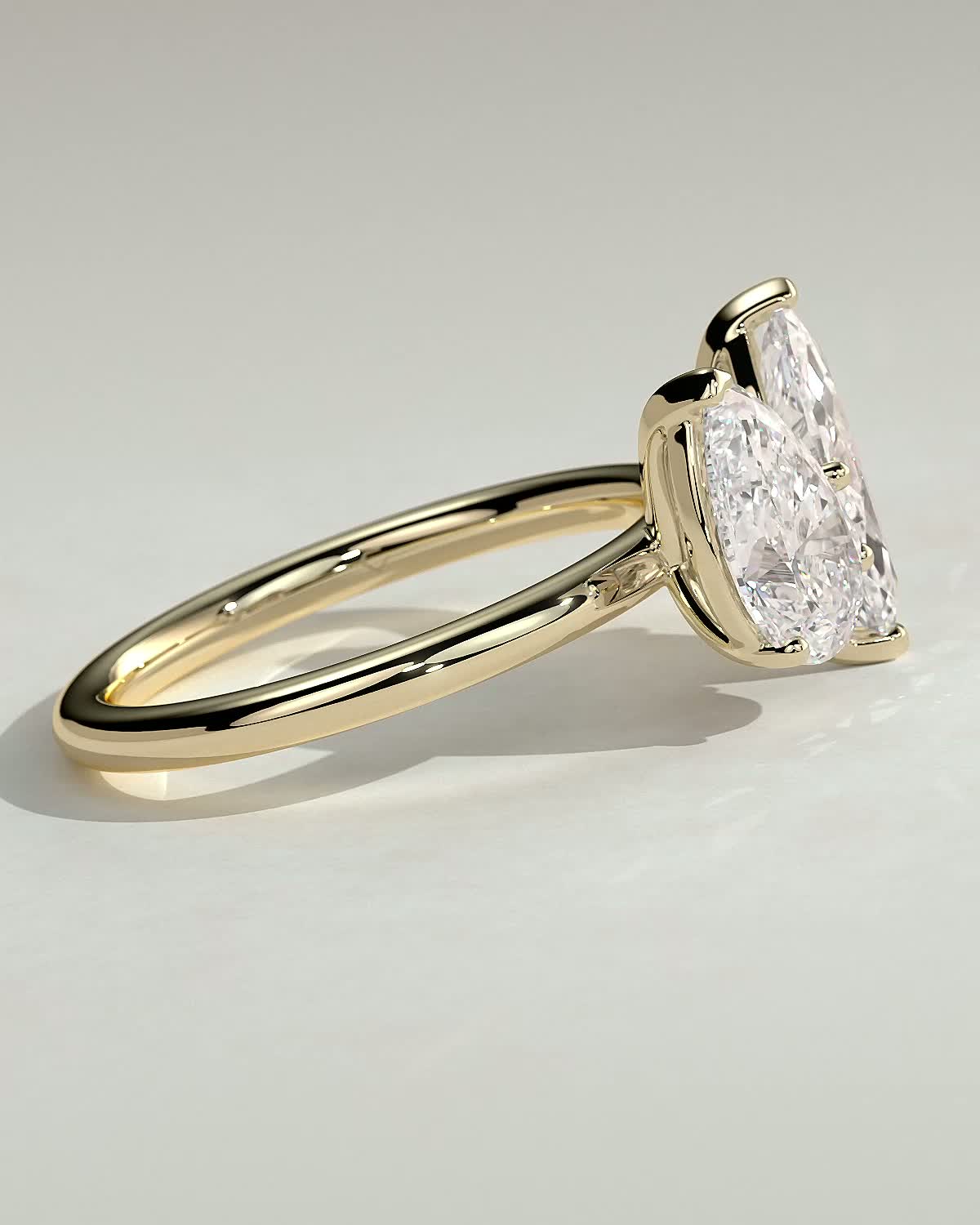 Dolly - Marquise and Pear Toi et Moi - 18k Yellow Gold