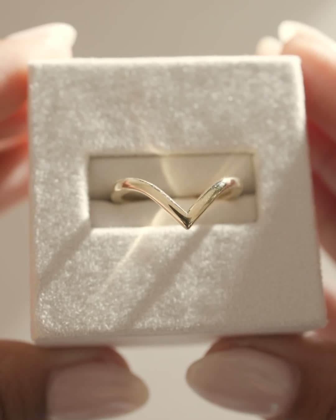 Dominique - Deep V Ring Lifestyle Image