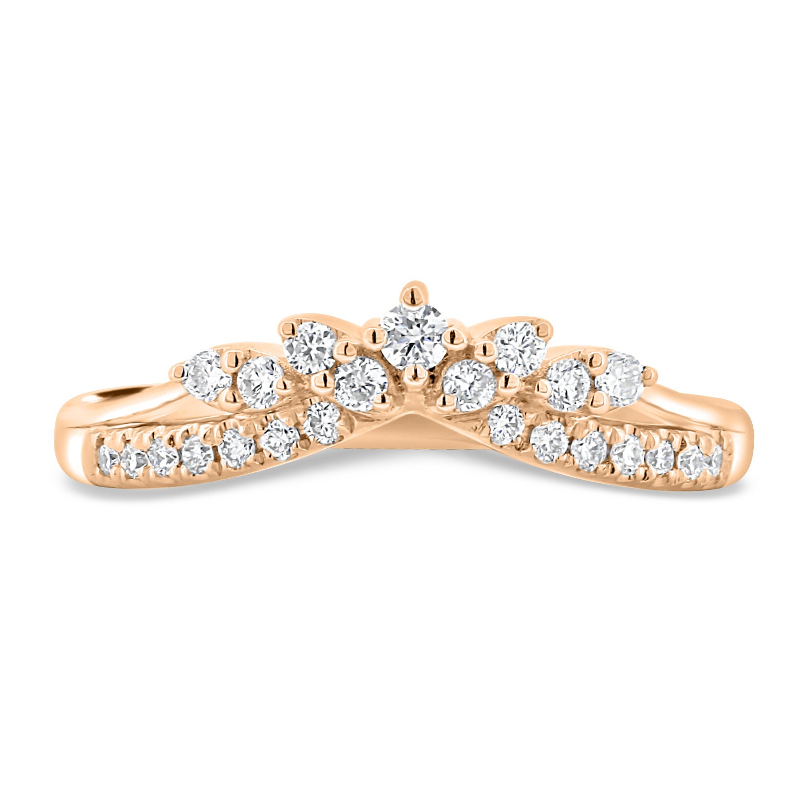 Elsa - Studded Tiara Ring - 18k Rose Gold