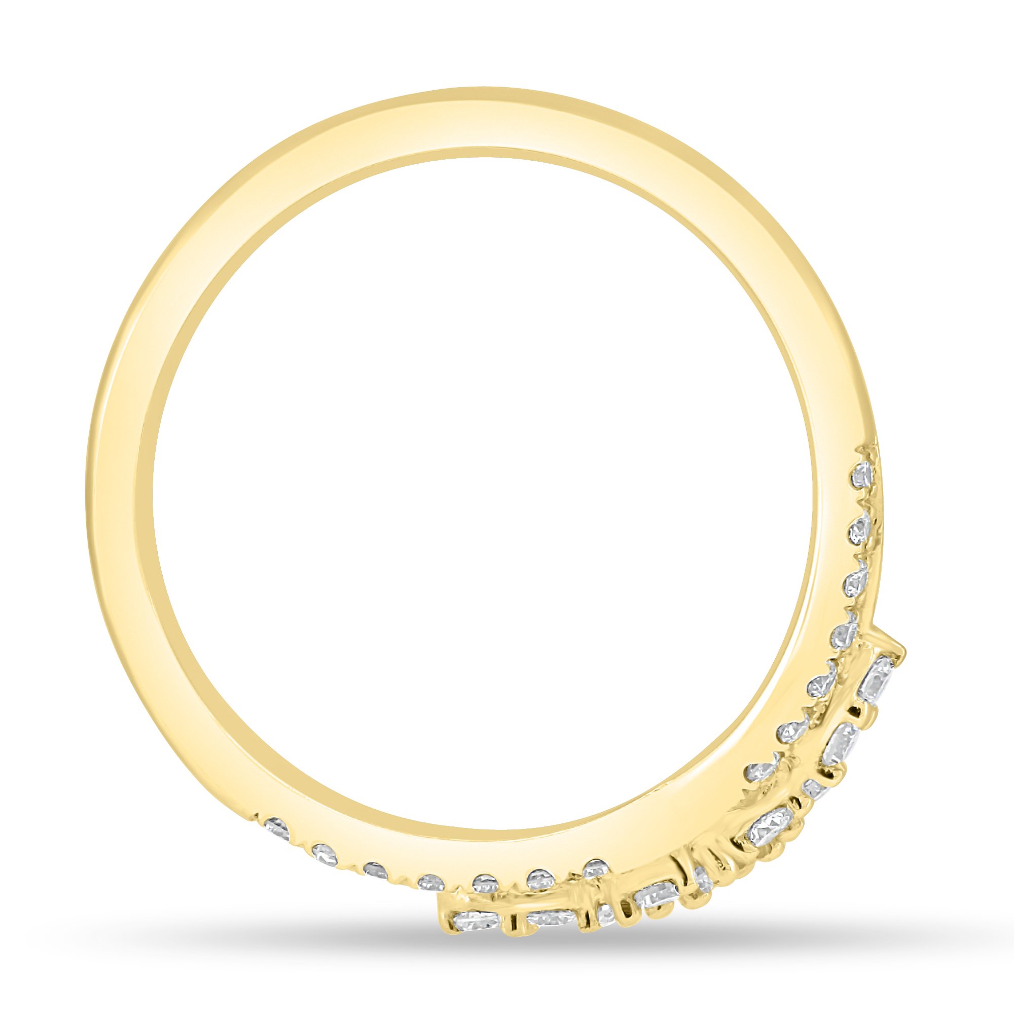 Elsa - Studded Tiara Ring - 18k Yellow Gold