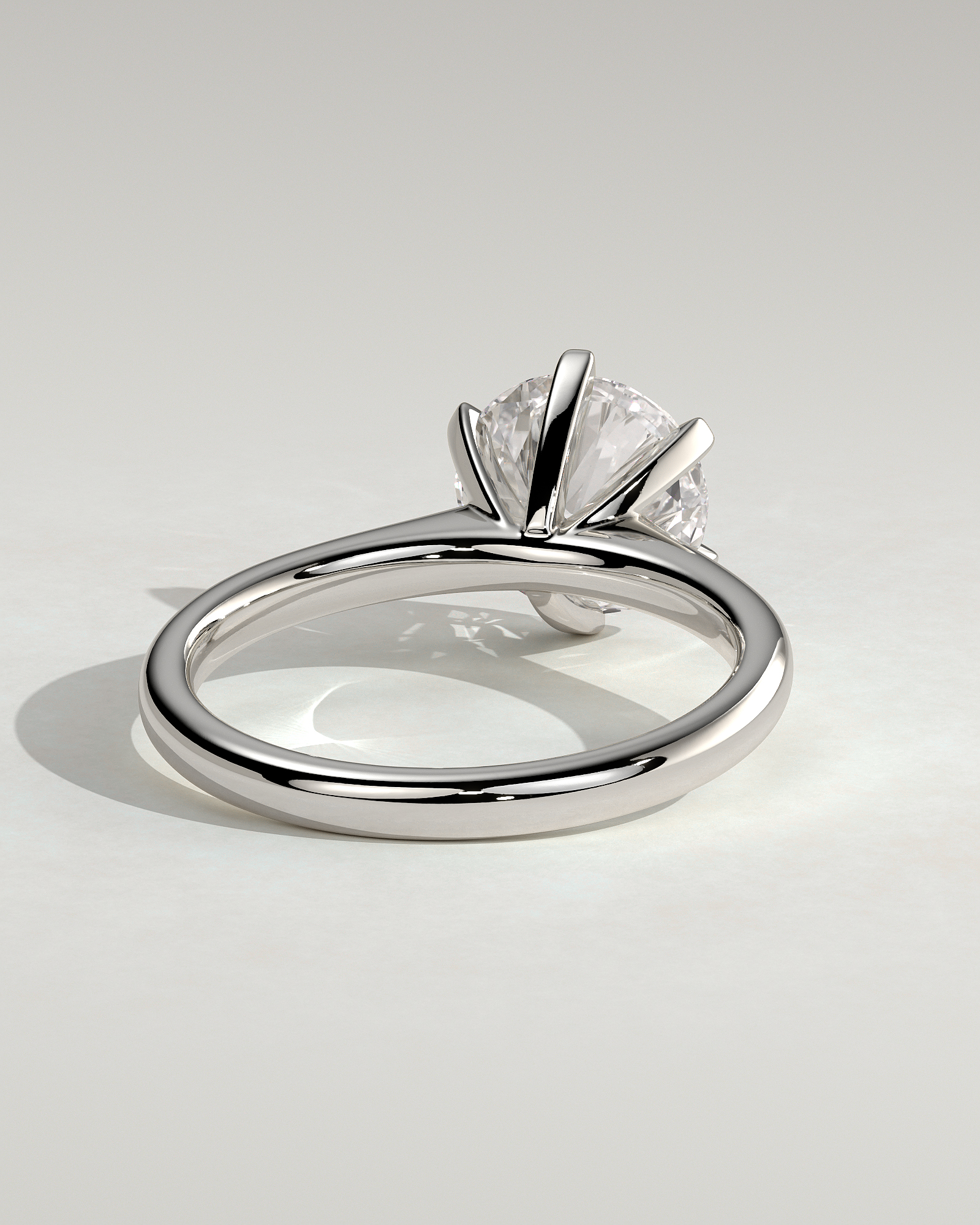 Gabrielle  6 Claw Solitaire - 18k White Gold