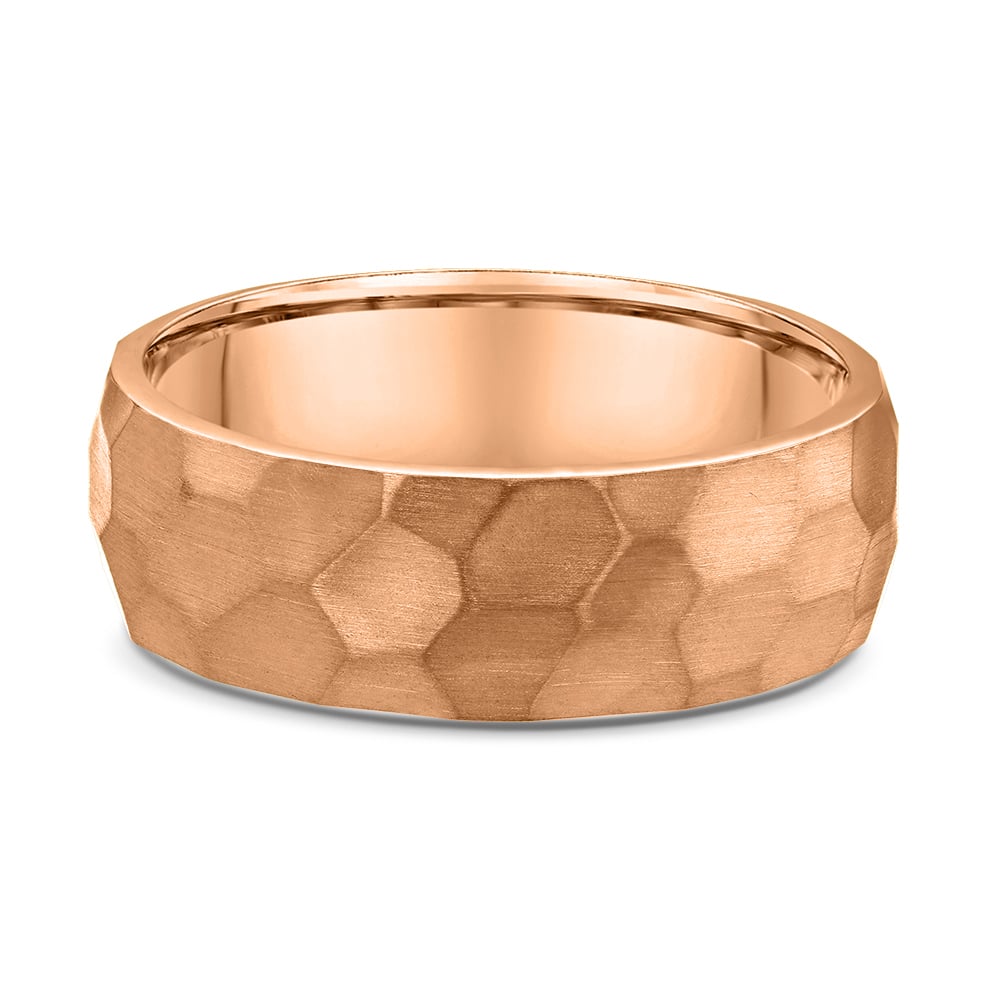 Harry Mens Wedding Ring - 9k Rose Gold