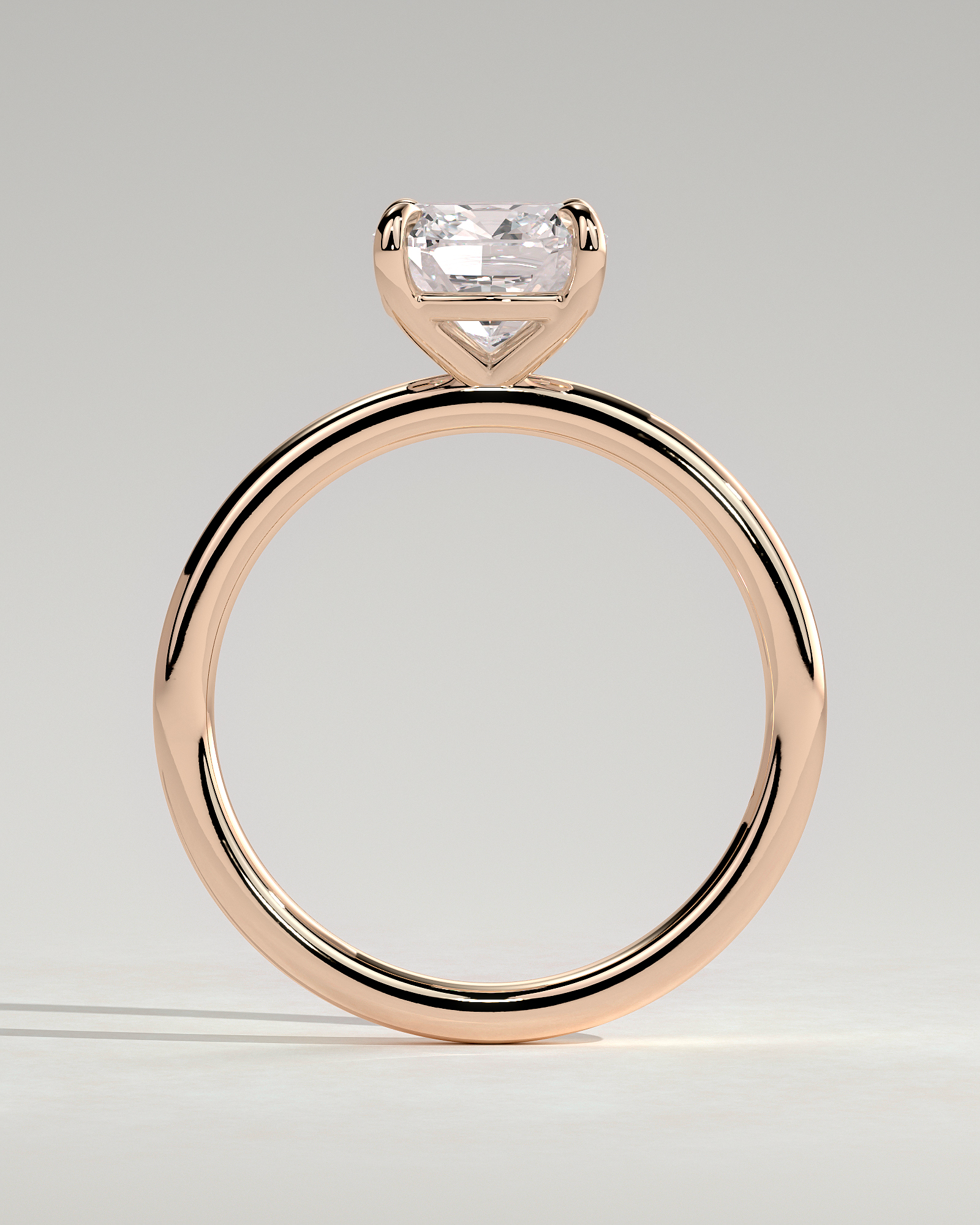 Hazel - Cushion Solitaire - 18k Rose Gold
