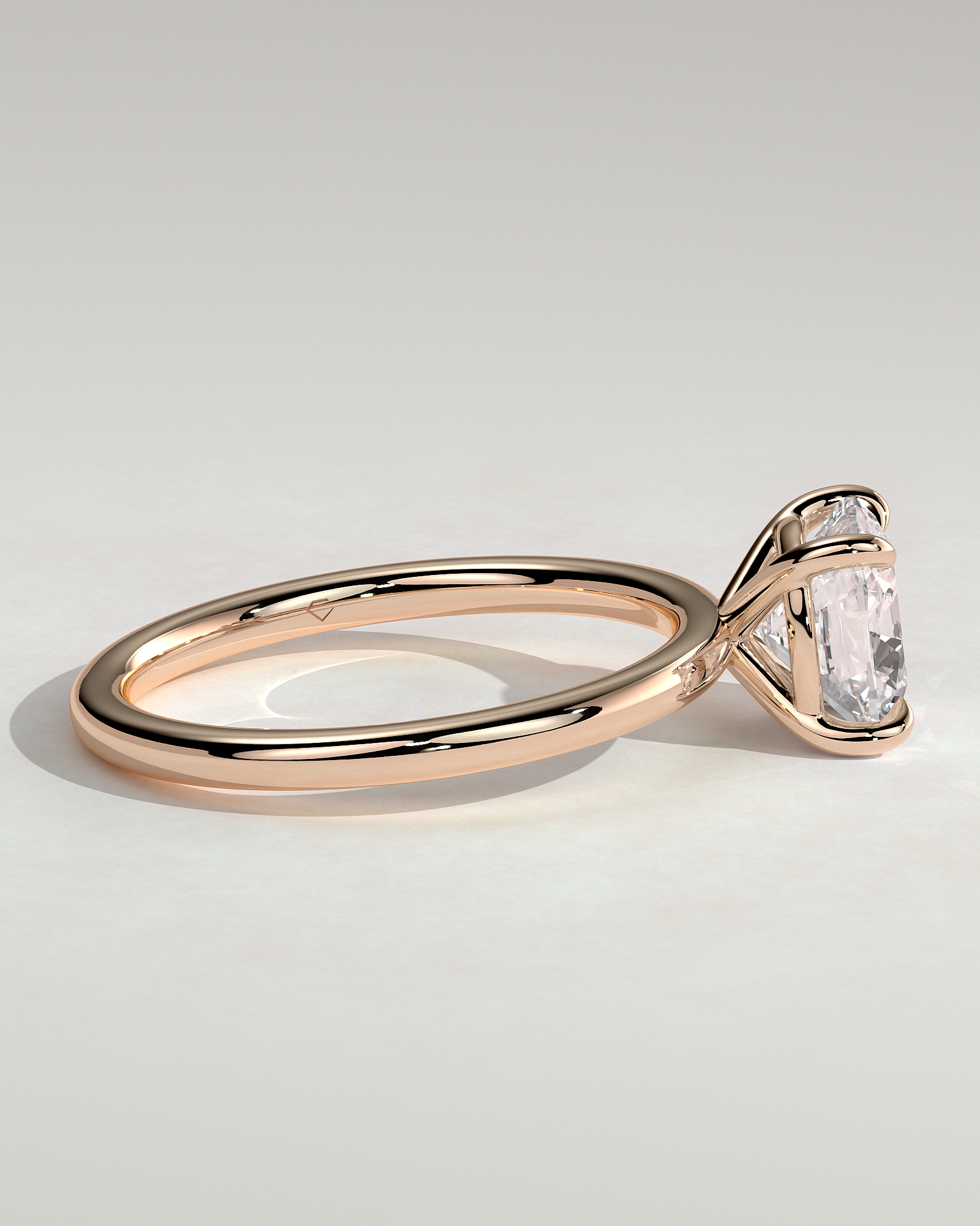 Hazel - Cushion Solitaire - 18k Rose Gold
