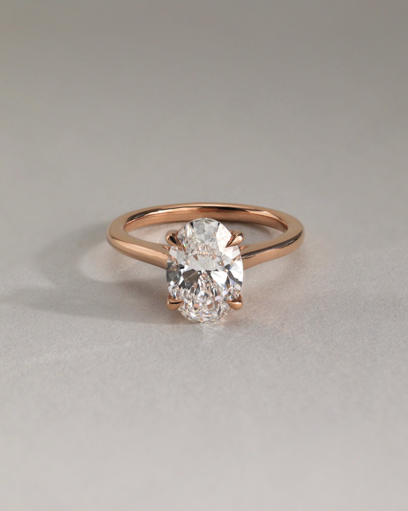 Hilary - 4 Claw Oval Solitaire Lifestyle Image