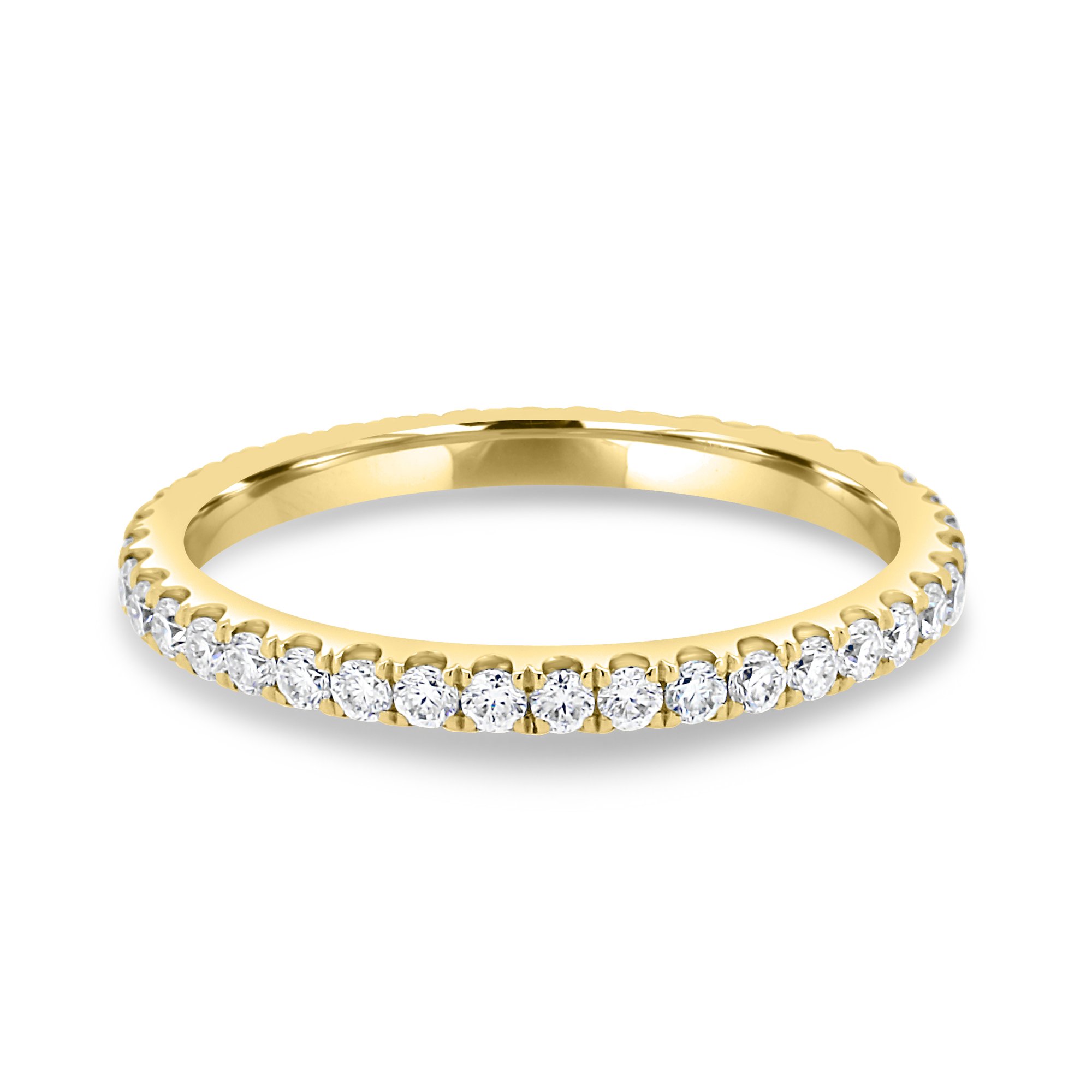 Ingrid  Full Pave Wedding Ring - 18k Yellow Gold