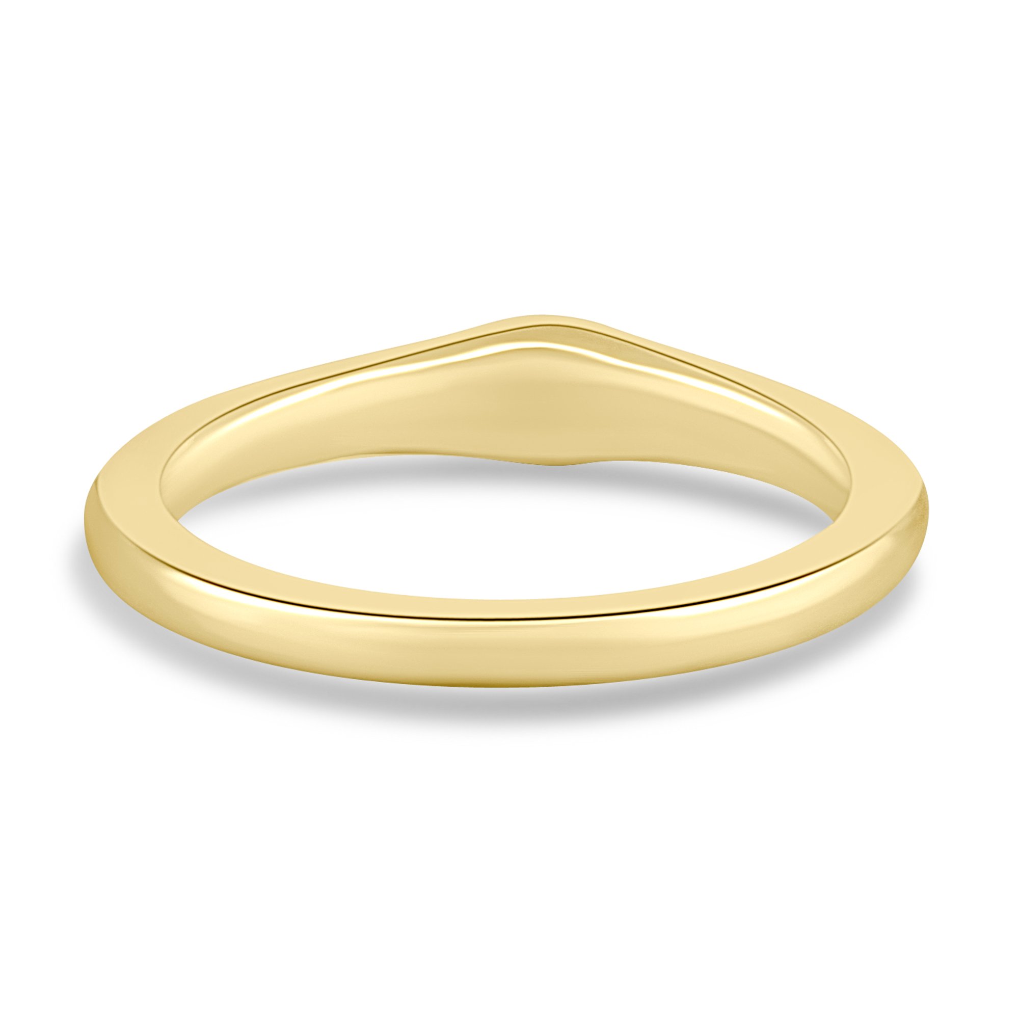Initial Signet Ring - 18k Yellow Gold None
