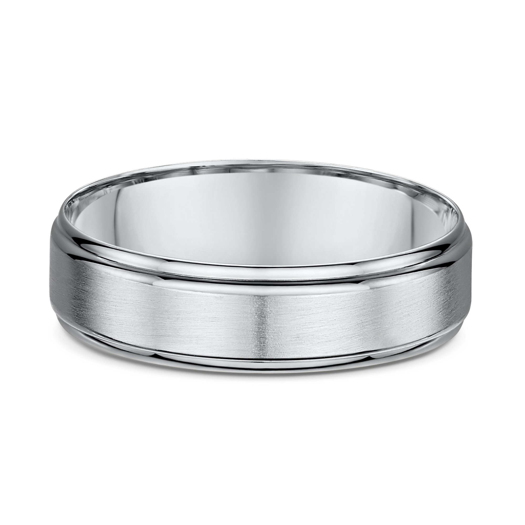 Isaiah Mens Wedding Ring - 9k White Gold