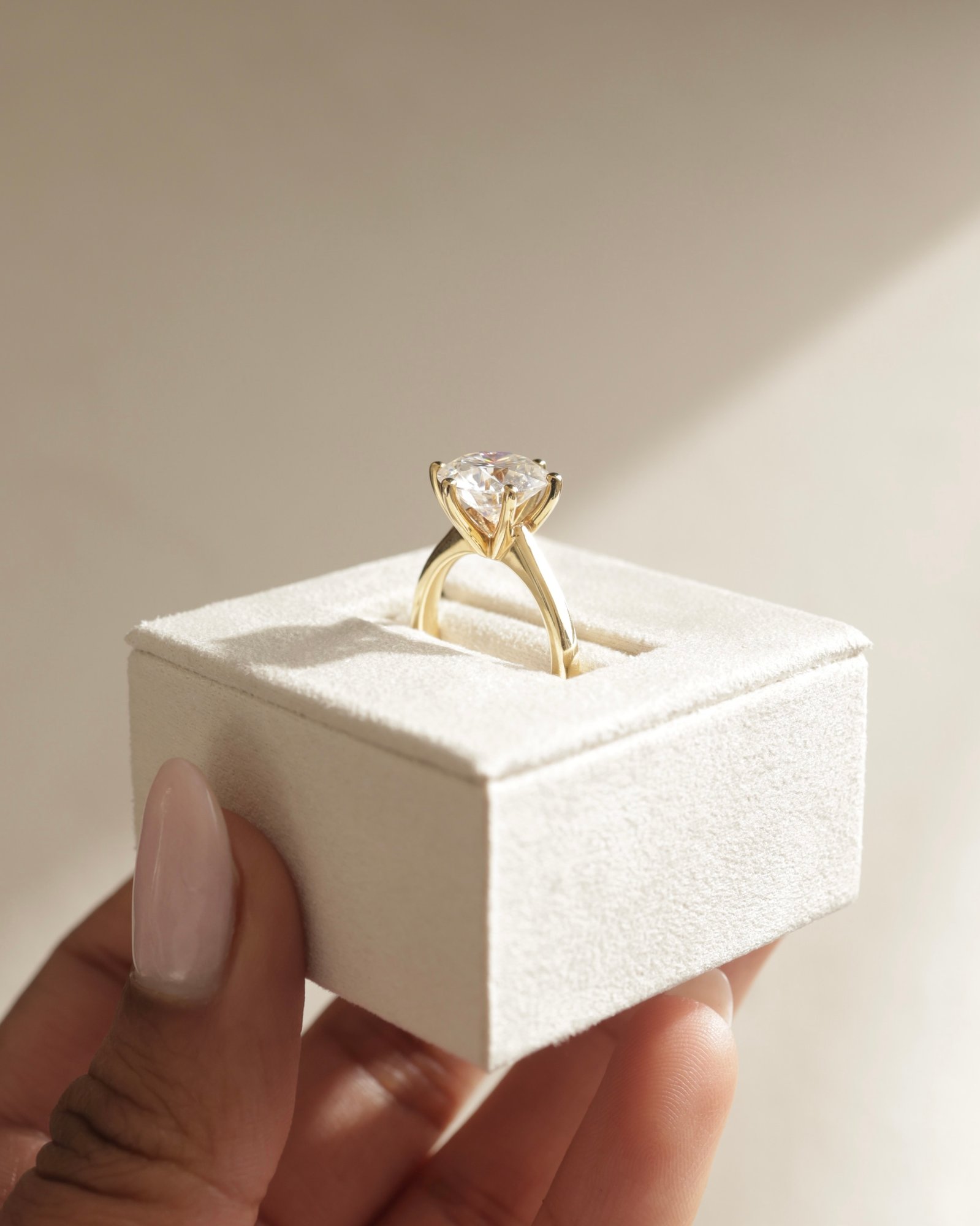 Jacqueline  6 Claw Round Solitaire Lifestyle Image