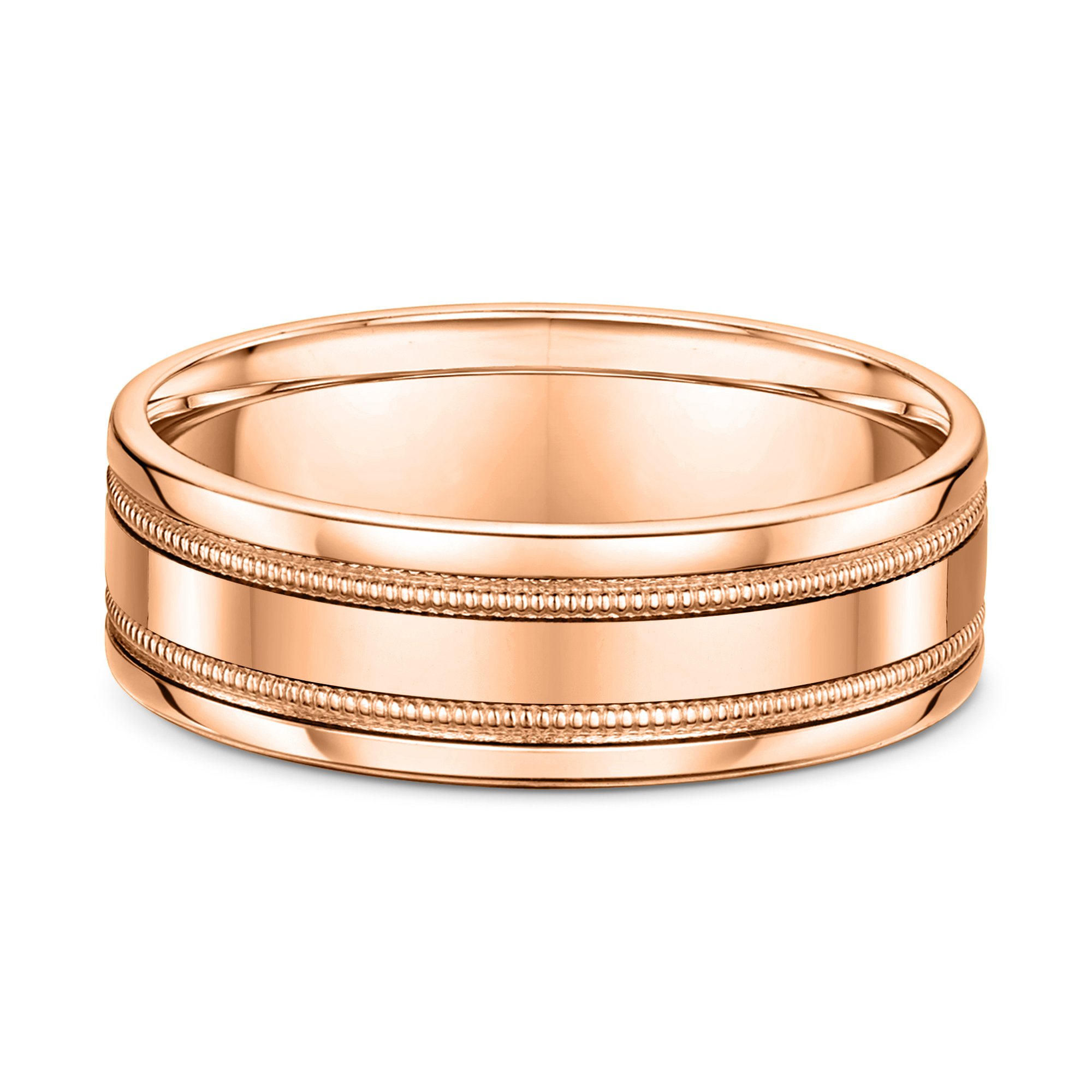 James Mens Wedding Ring - 9k Rose Gold