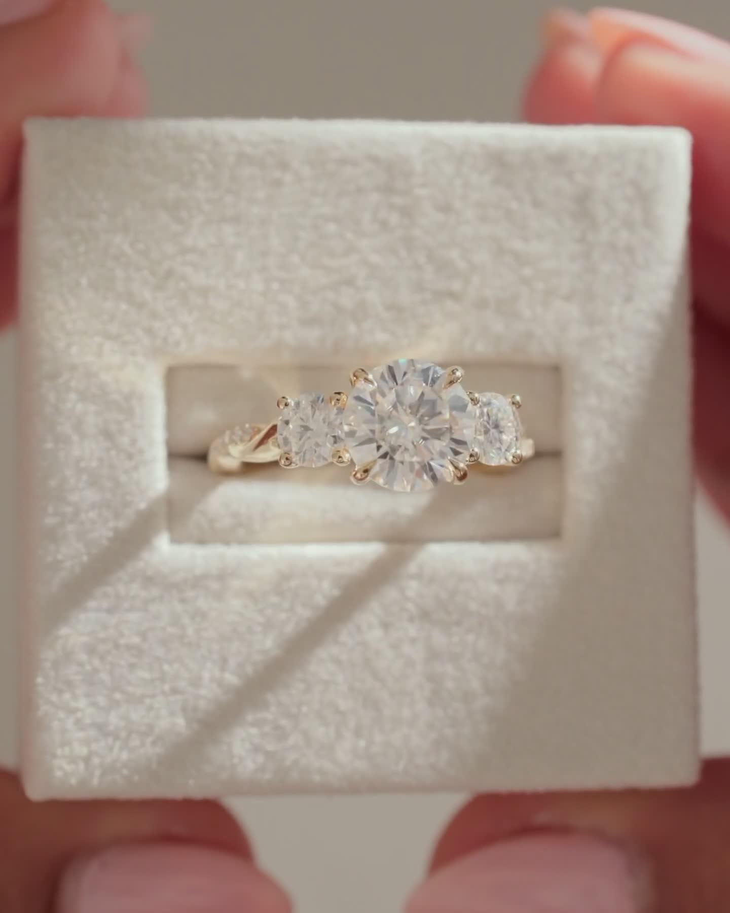 Jaylene - Round Trilogy with Twisted Band Lifestyle Image