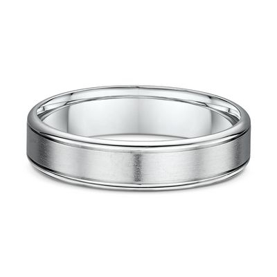 Jeremy Mens Wedding Ring - 9k White Gold