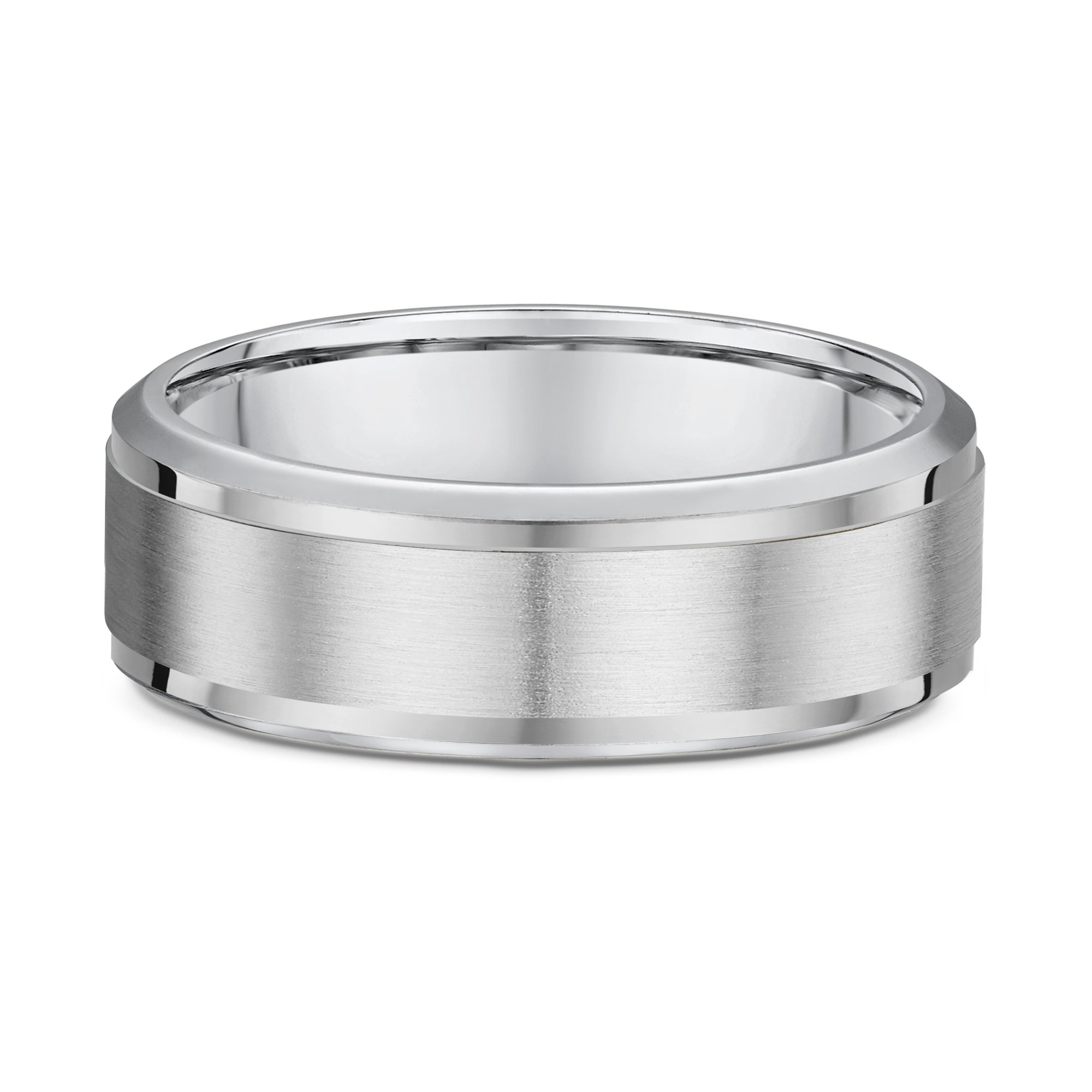 Lachlan Mens Wedding Ring - 9k White Gold
