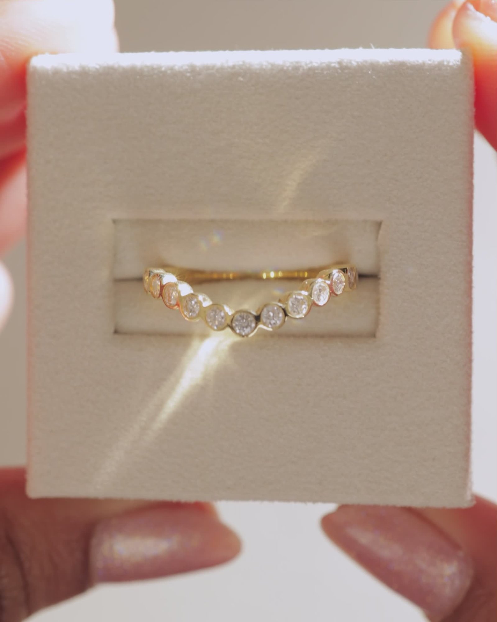 Laurie - Petite Bezel Ring Lifestyle Image