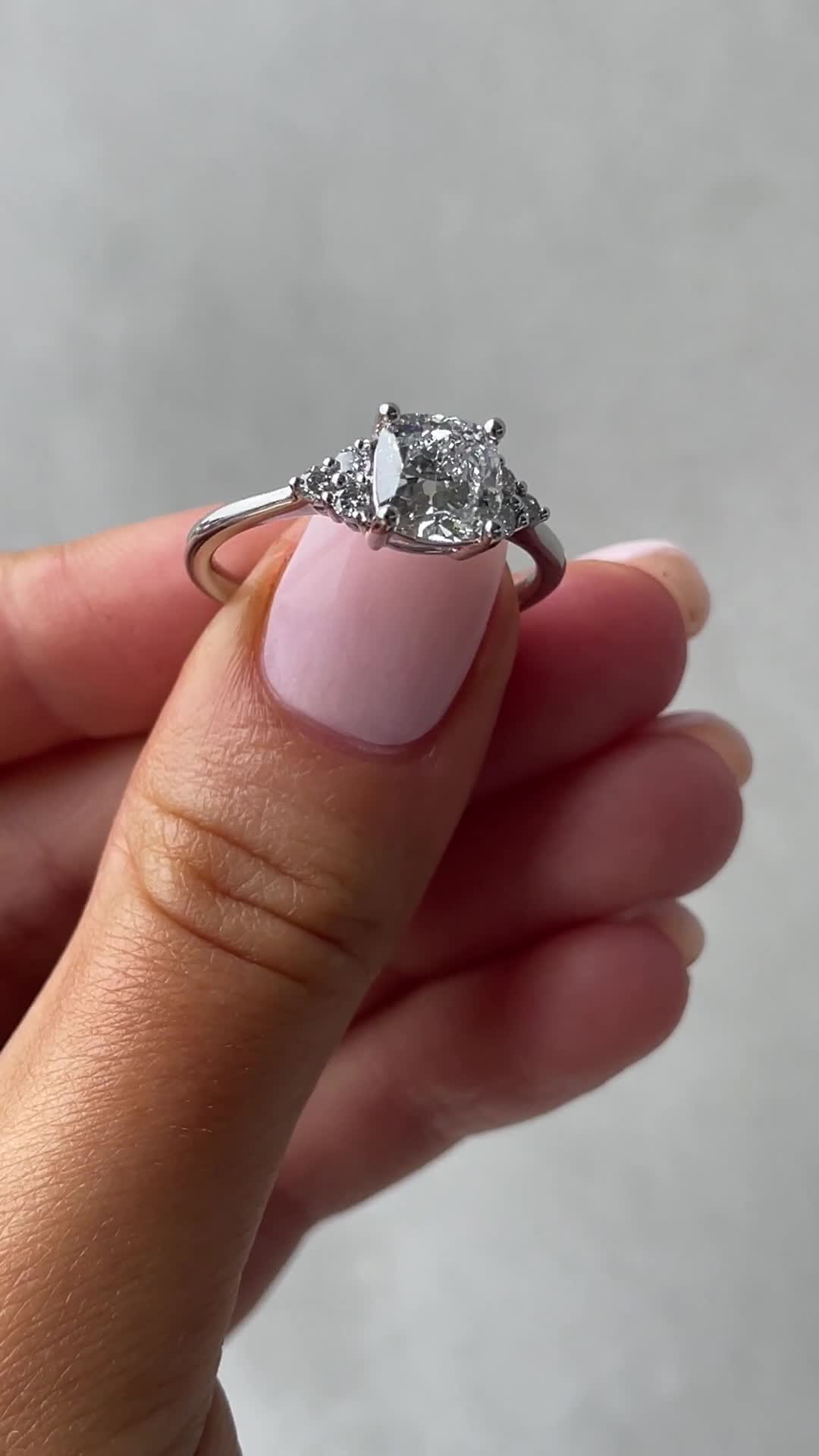 Lena - Cushion with Round Accent Stones Lifestyle Image