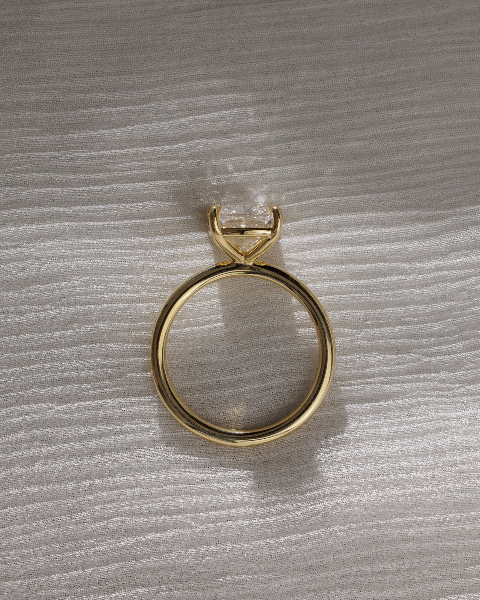 Leonora - Elongated Cushion Solitaire Lifestyle Image