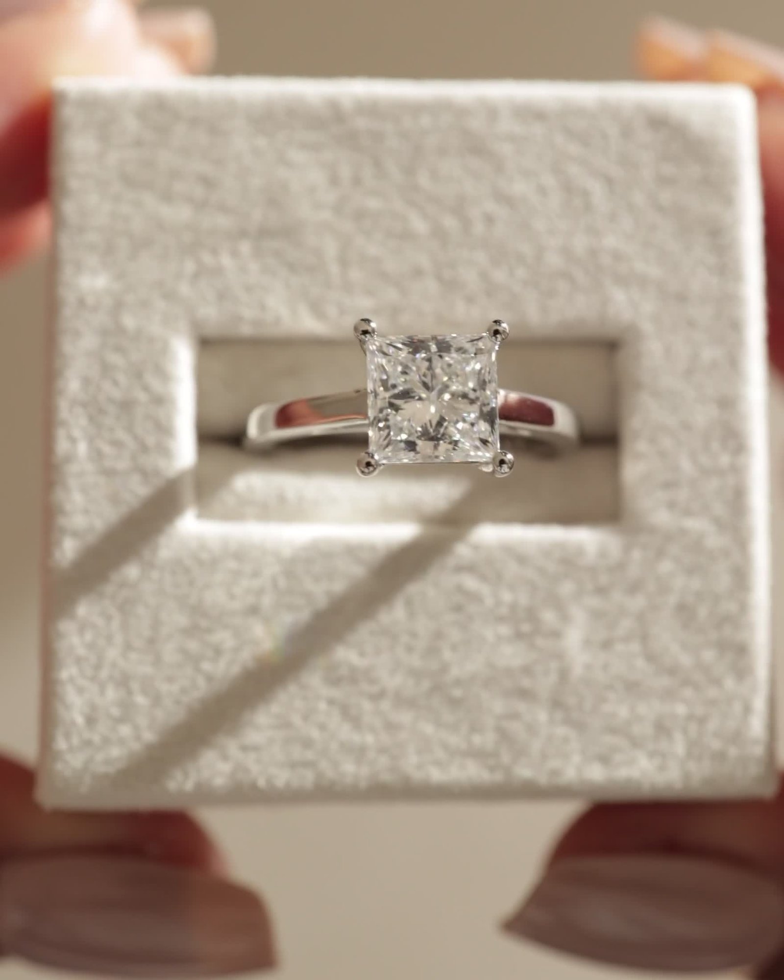 Lilith - 4 Claw Princess Solitaire Lifestyle Image