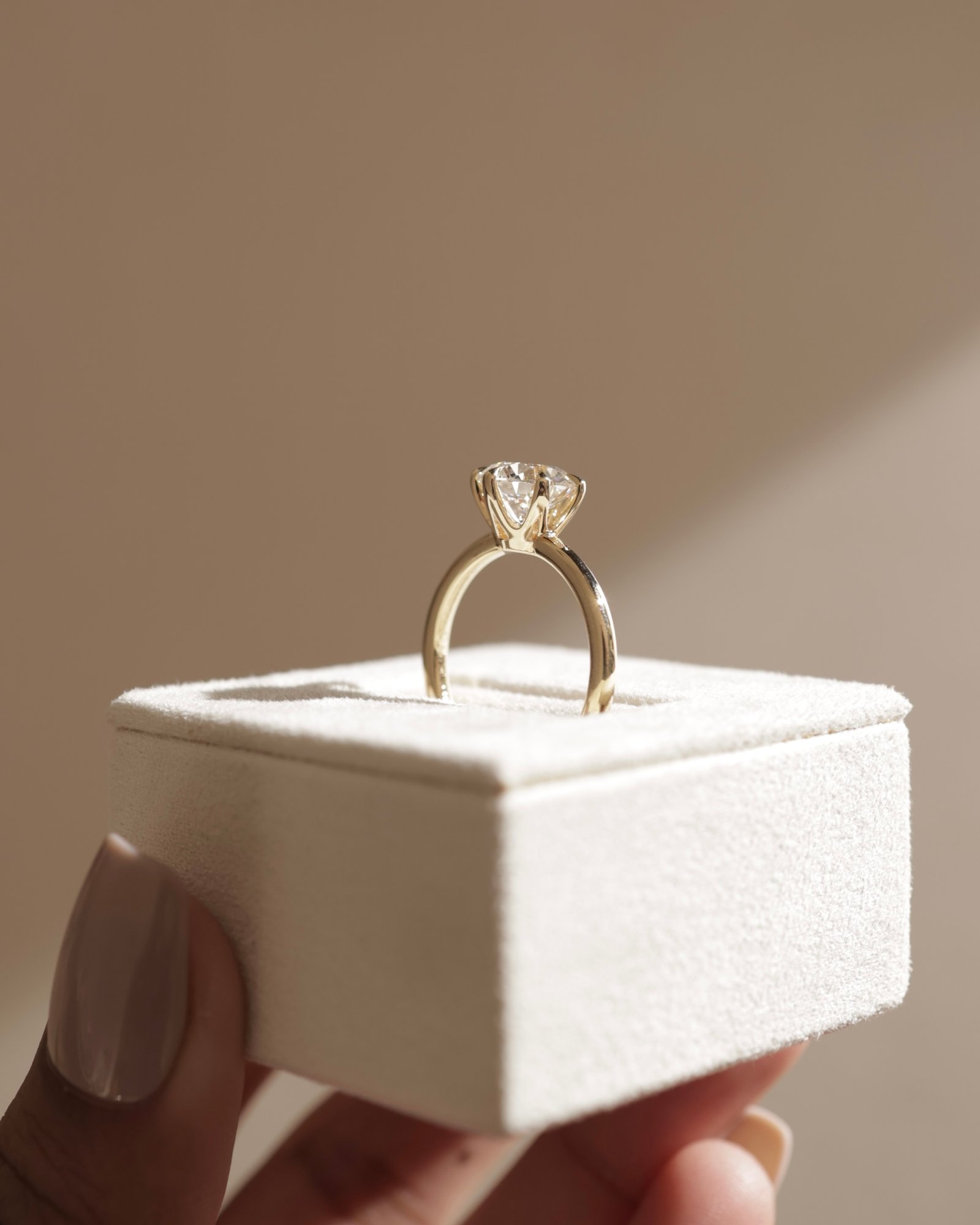 Mariah - Low Set Round Solitaire Lifestyle Image