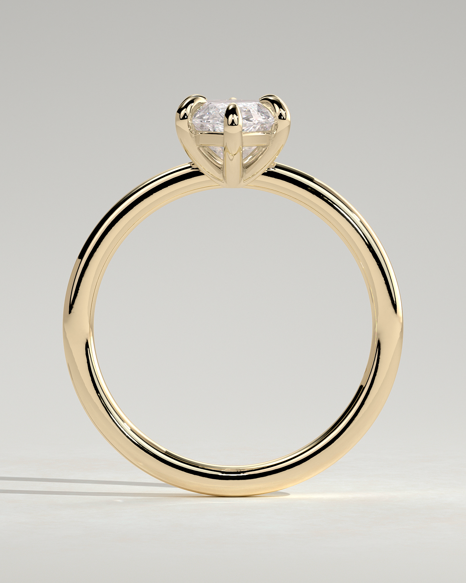 Marly - 6 Claw Marquise Solitaire - 18k Yellow Gold