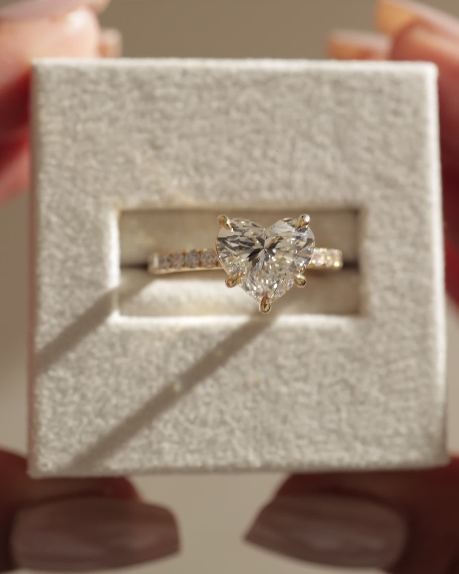 Neha  Heart Solitaire with Pave Lifestyle Image