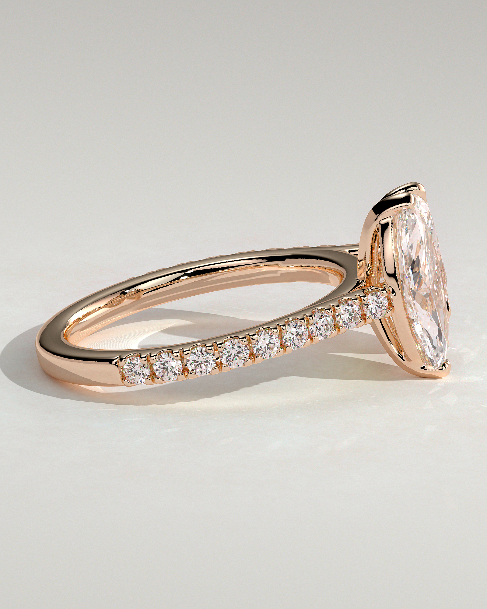 Noa - 5 Claw Toi Et Moi - 18k Rose Gold