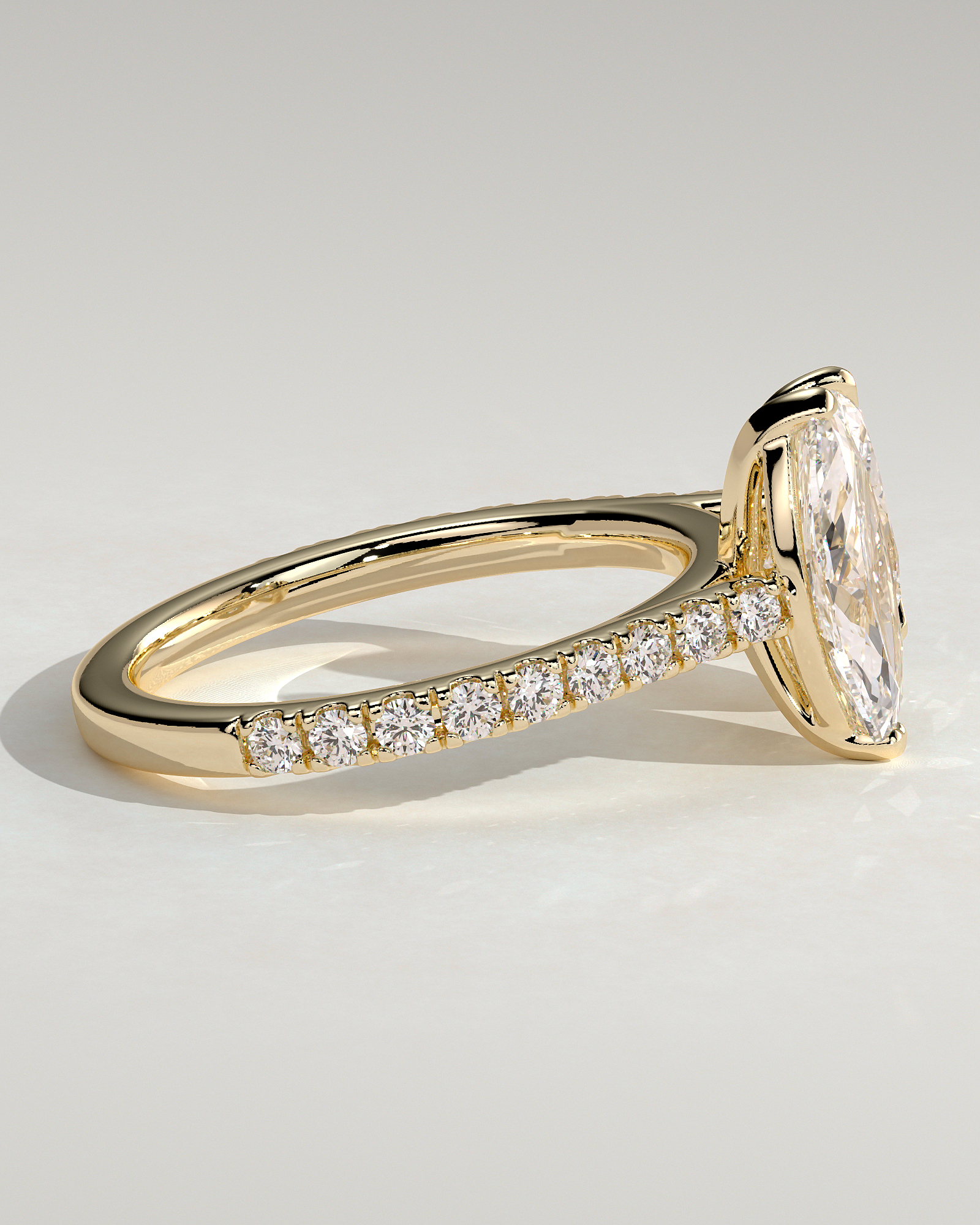 Noa - 5 Claw Toi Et Moi - 18k Yellow Gold