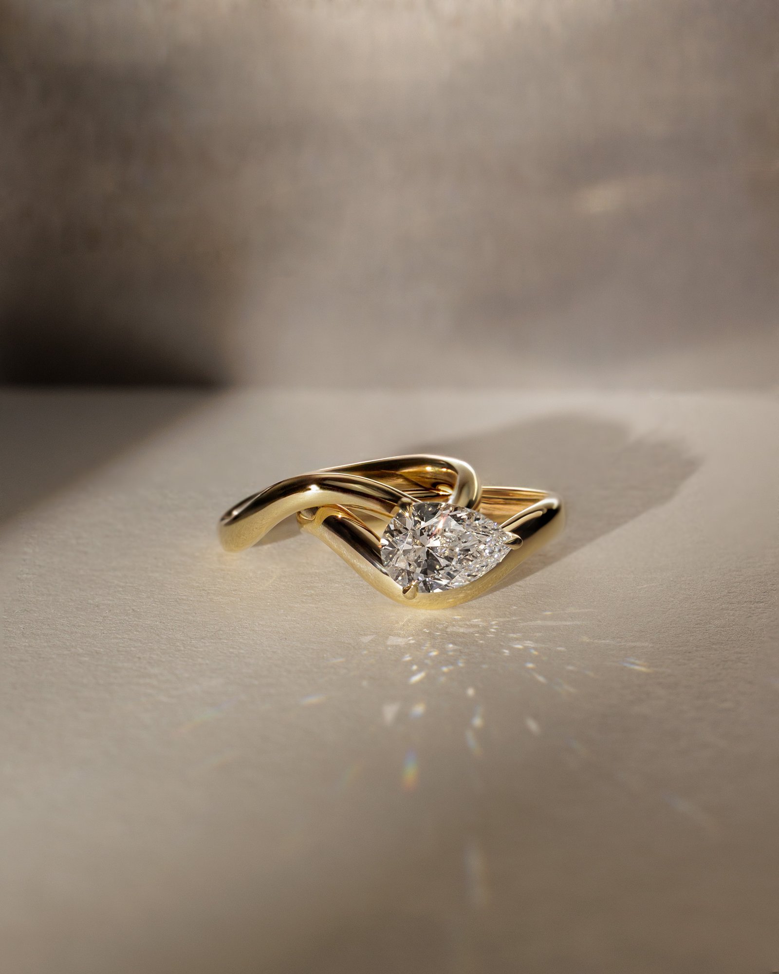 Ocea - Curved Wedding Band Lifestyle Image