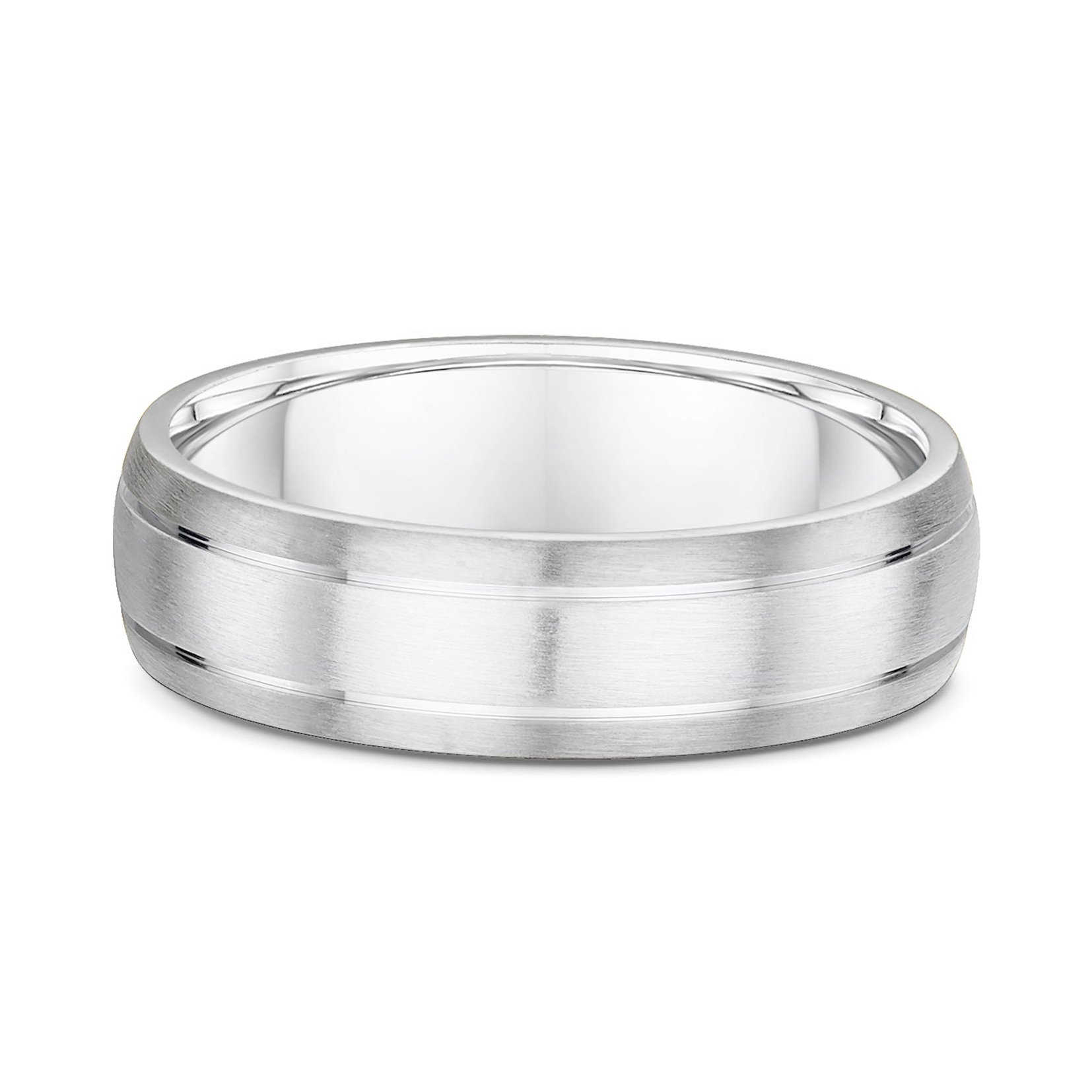 Patrick Mens Wedding Ring - 9k White Gold