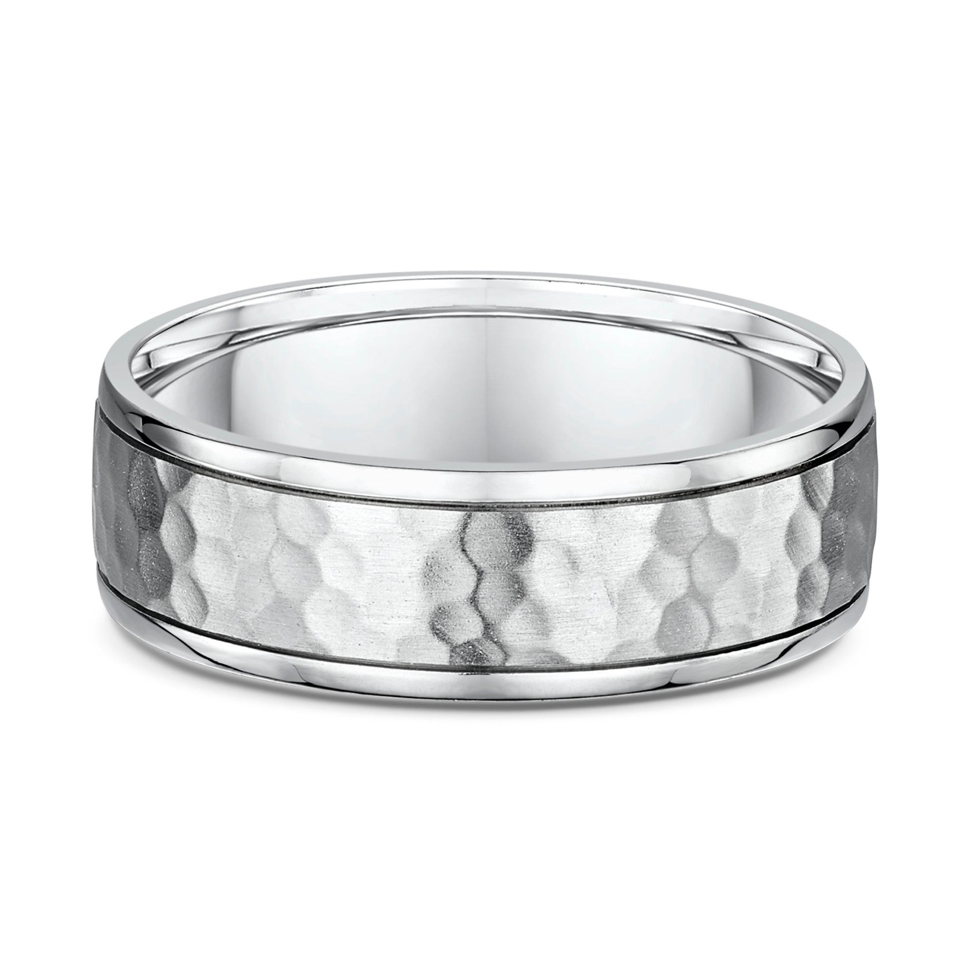 Paul Mens Wedding Ring - 9k White Gold