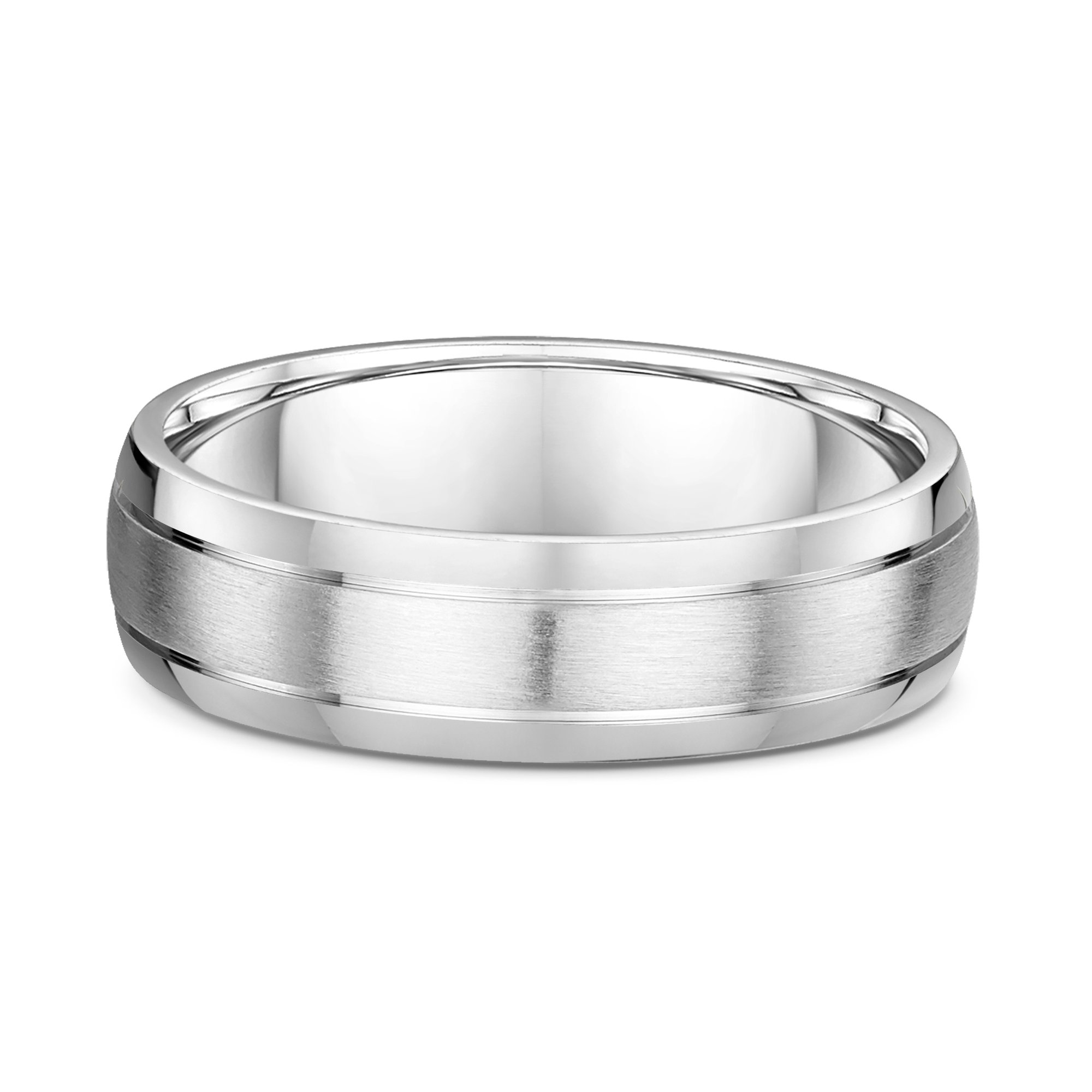 Percy Mens Wedding Ring - 9k White Gold