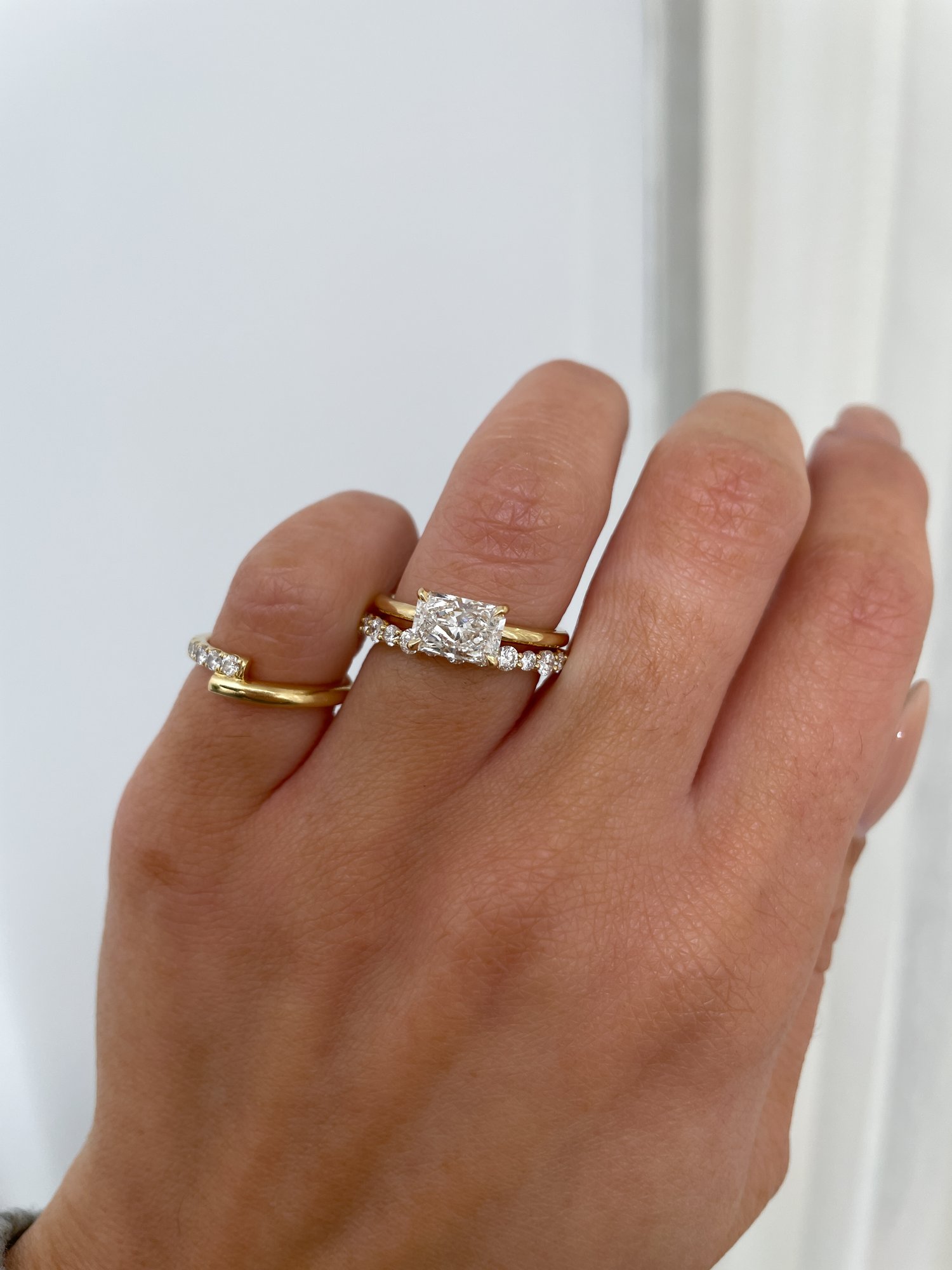 Petra - Half Eternity Wedding Ring Lifestyle Image