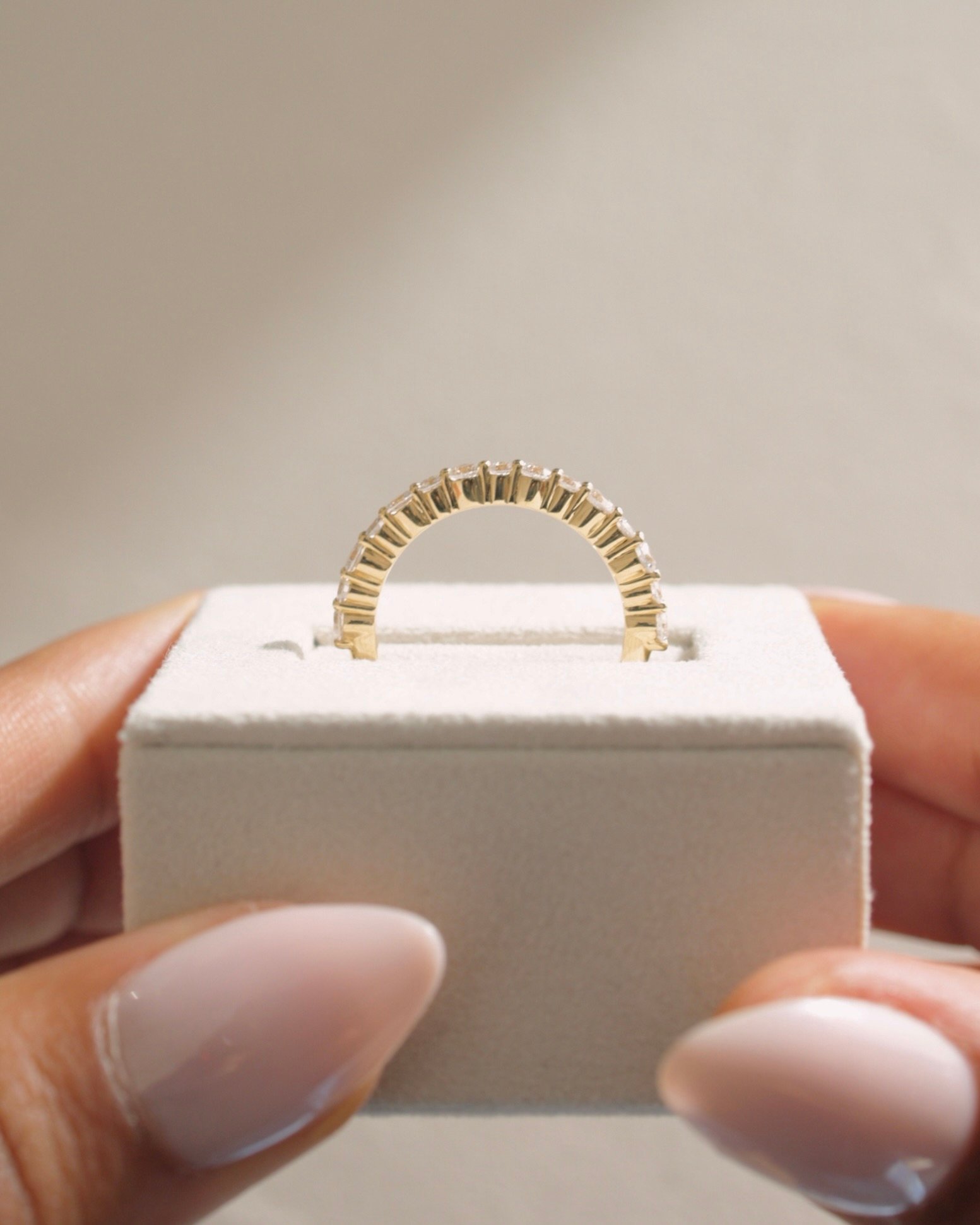 Petra - Half Eternity Wedding Ring Lifestyle Image